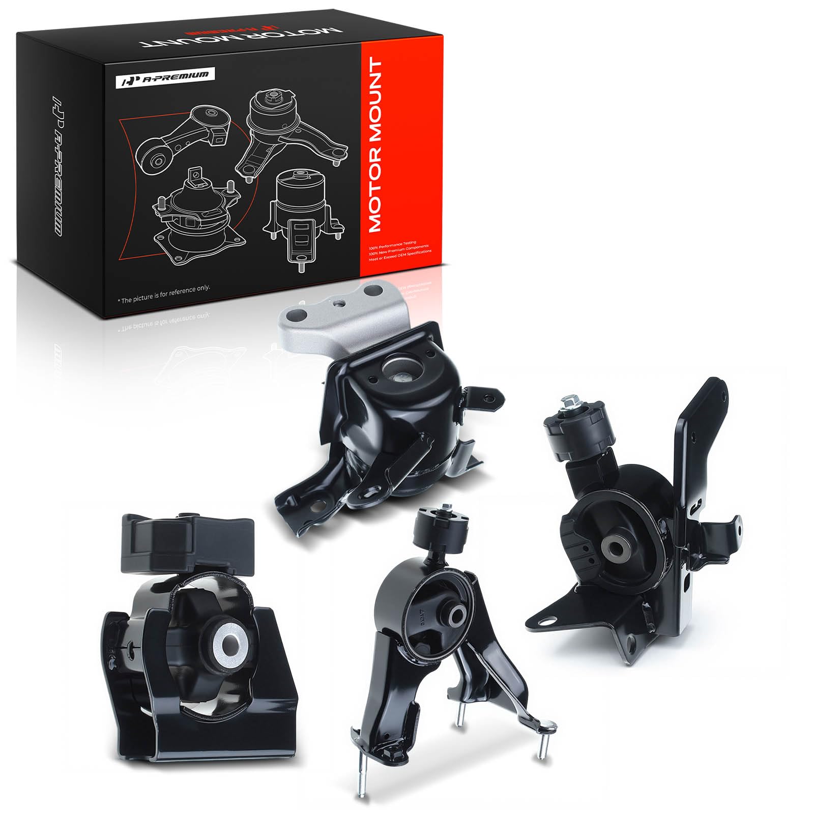 Mechanic installing A-Premium mounts in garage to reduce engine vibration