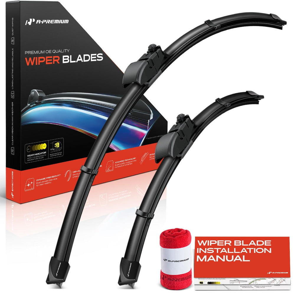 A-Premium lifestyle image of wipers clearing a rainy windshield for safer driving visibility