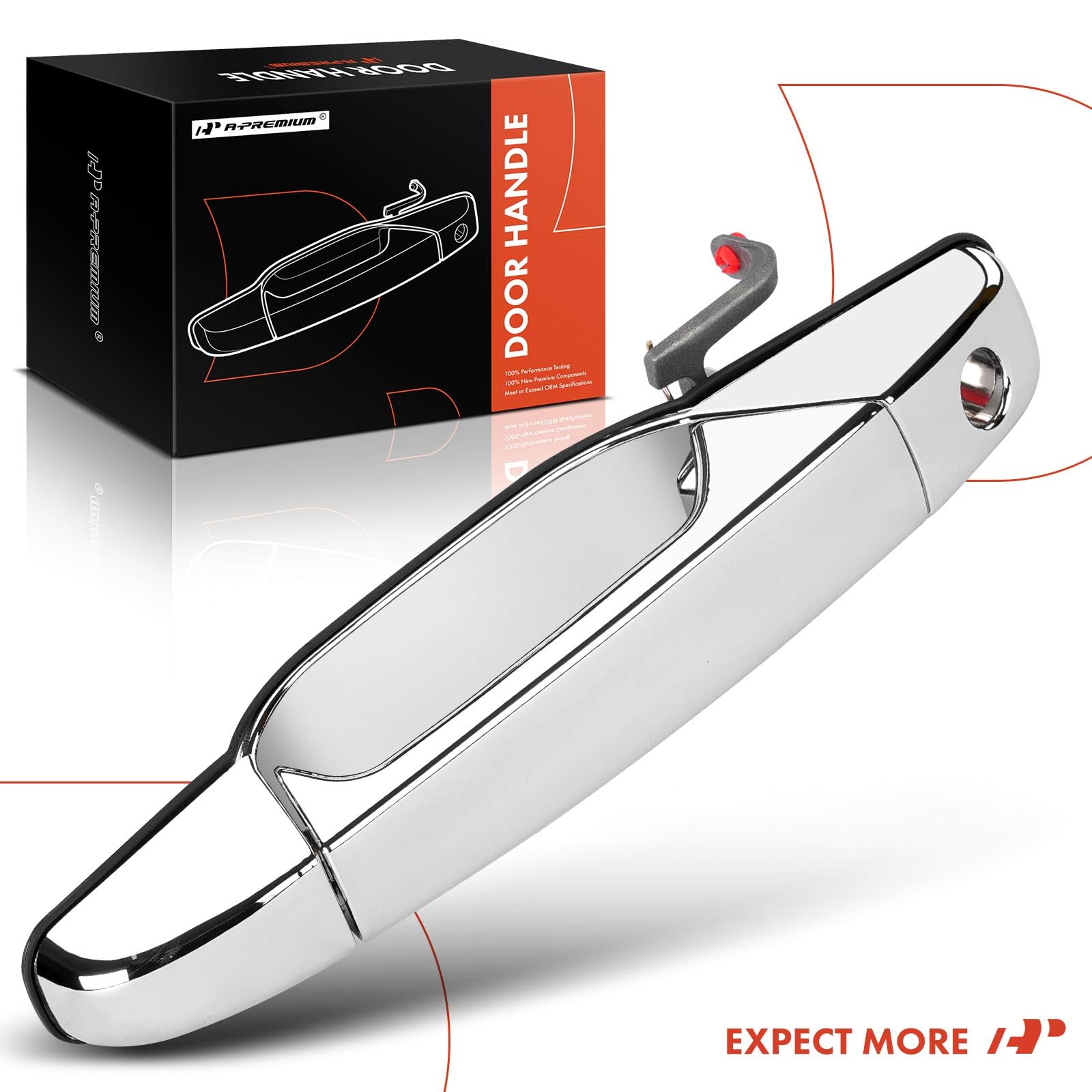 A-Premium handle on truck door in real-world setting for seamless OEM look