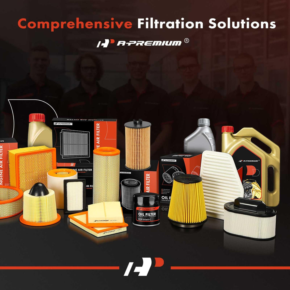 A-Premium filter in a workshop with tools highlighting professional-ready maintenance