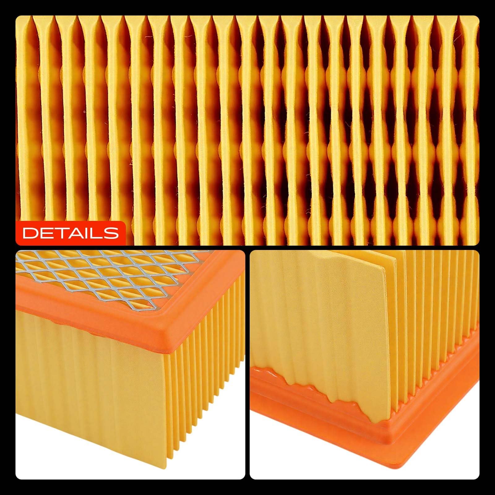 A-Premium filter in a mechanic workshop scene indicating professional-grade replacement readiness