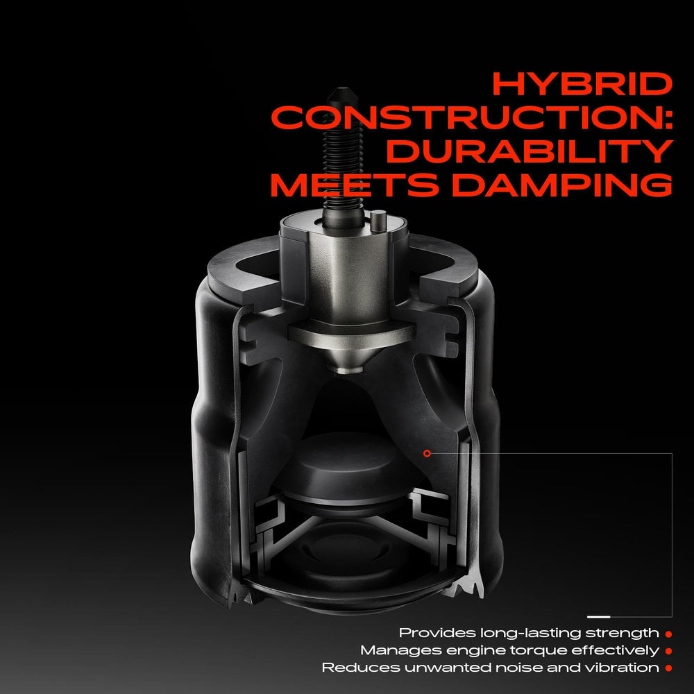 A-Premium lower torque strut rubber-metal bond demonstrating vibration control