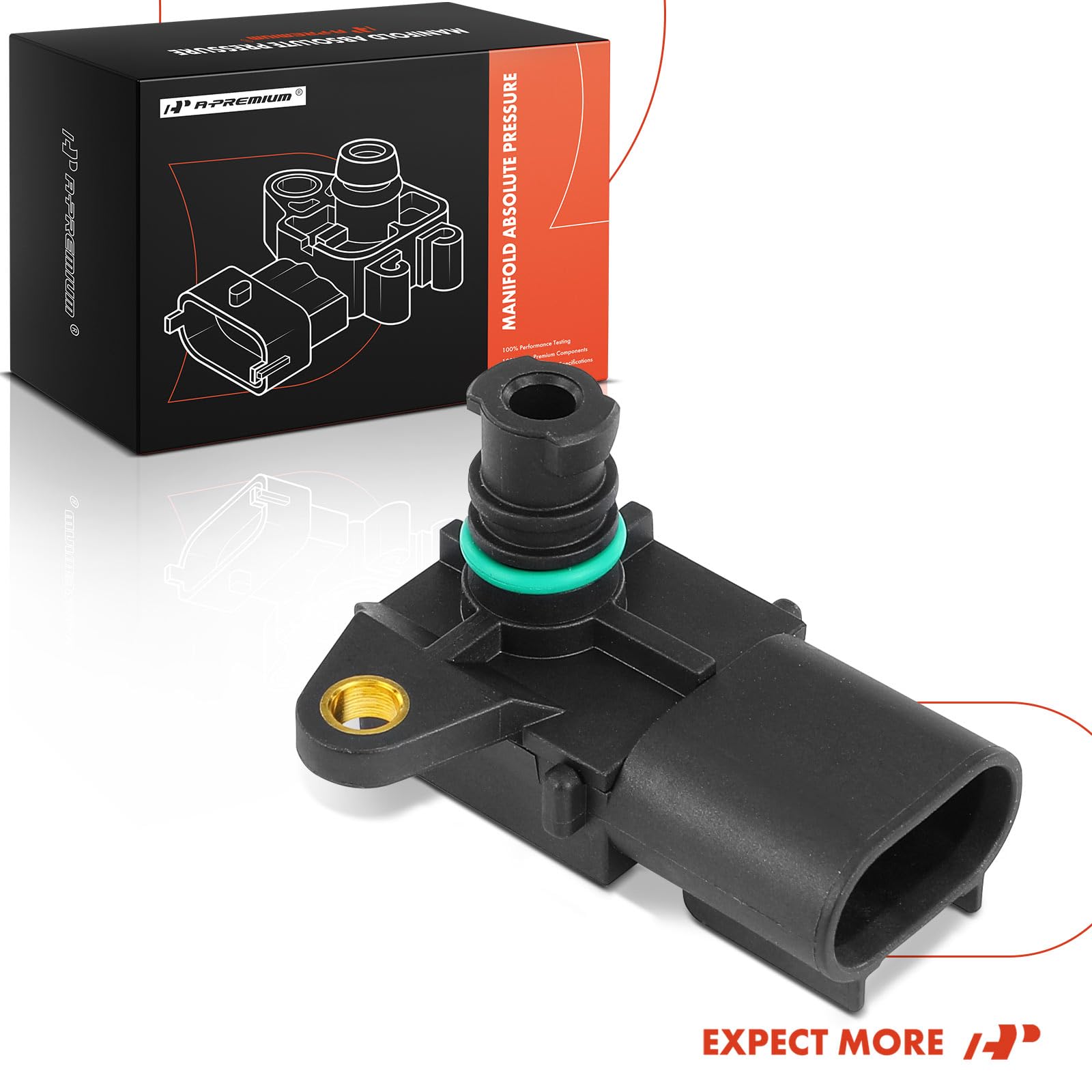 A-Premium MAP sensor in a garage setting during professional installation demonstrating ease