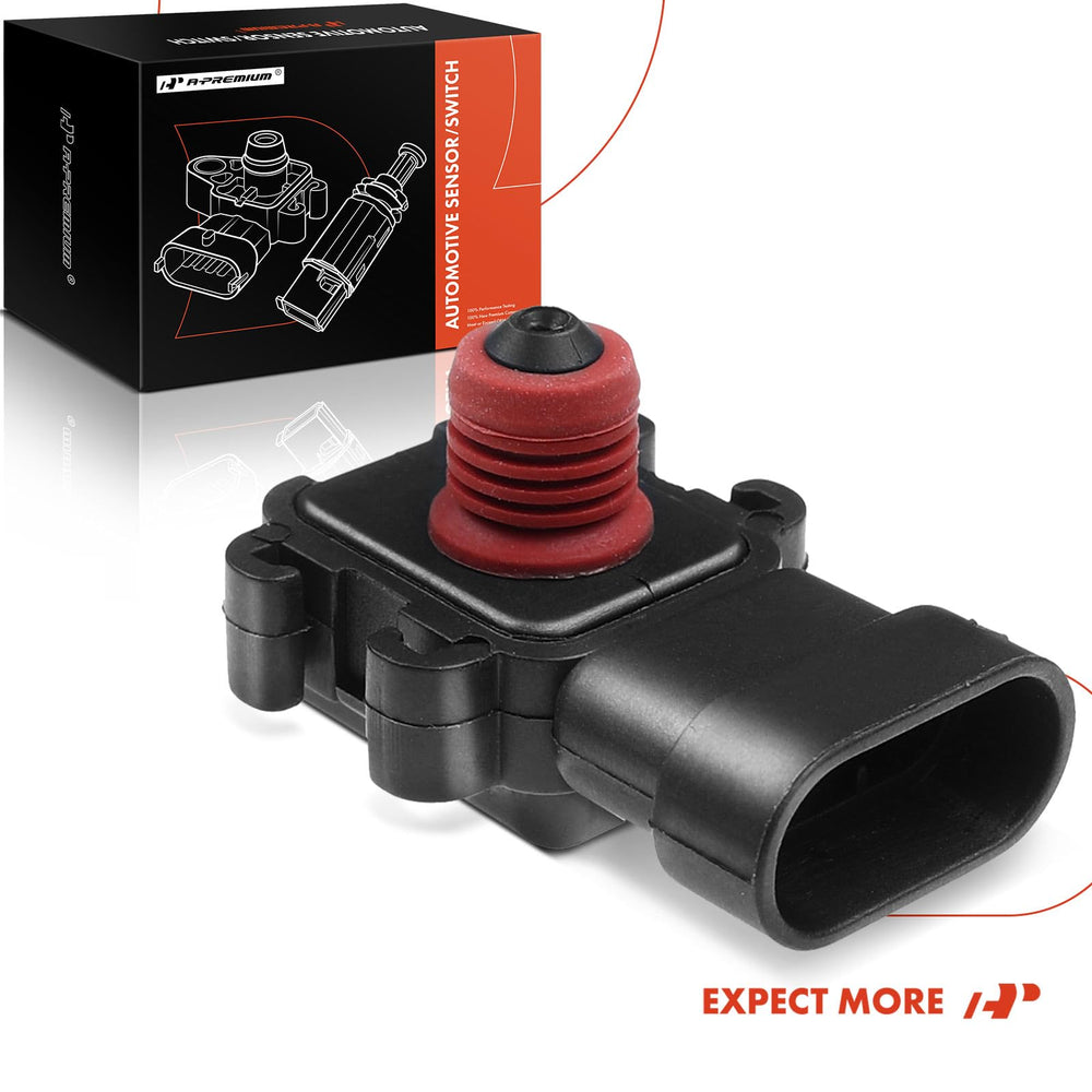 A-Premium MAP sensor on mechanic workbench showing readiness and straightforward swap benefit