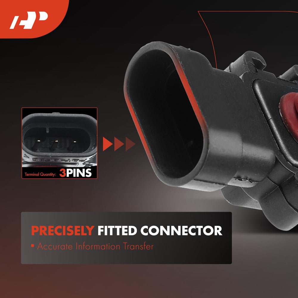 A-Premium MAP sensor next to ruler showing size and simple replacement comparison