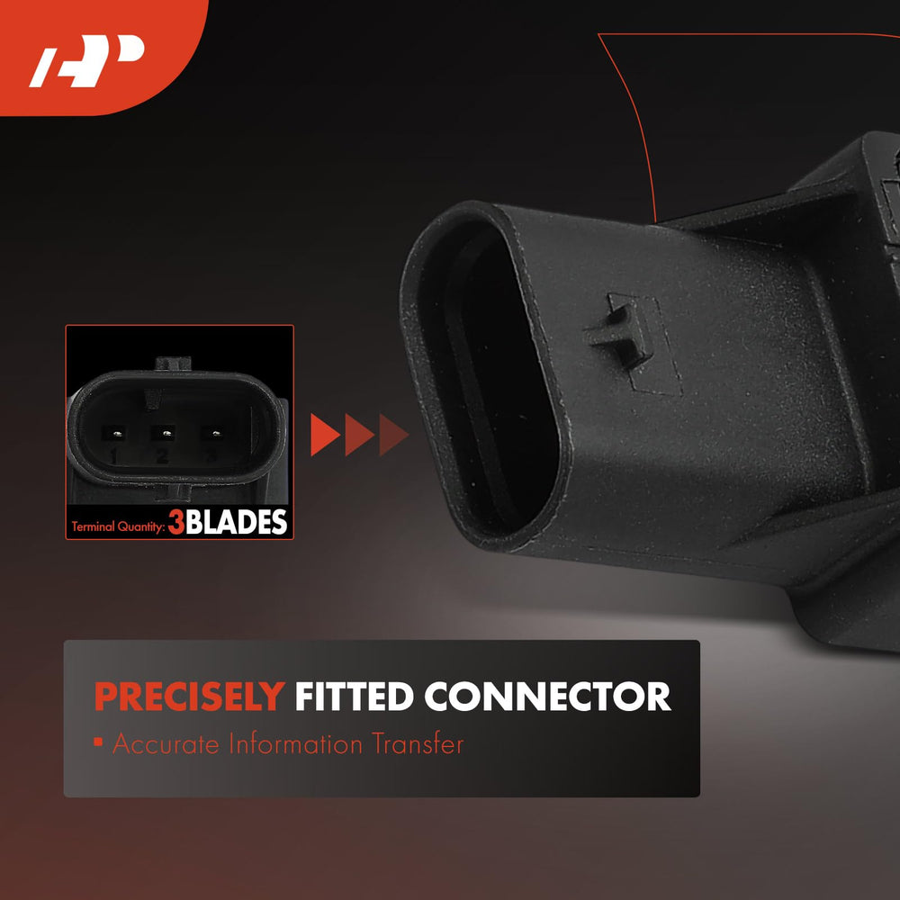 A-Premium MAP sensor side profile illustrating black housing for heat durability in engine bay