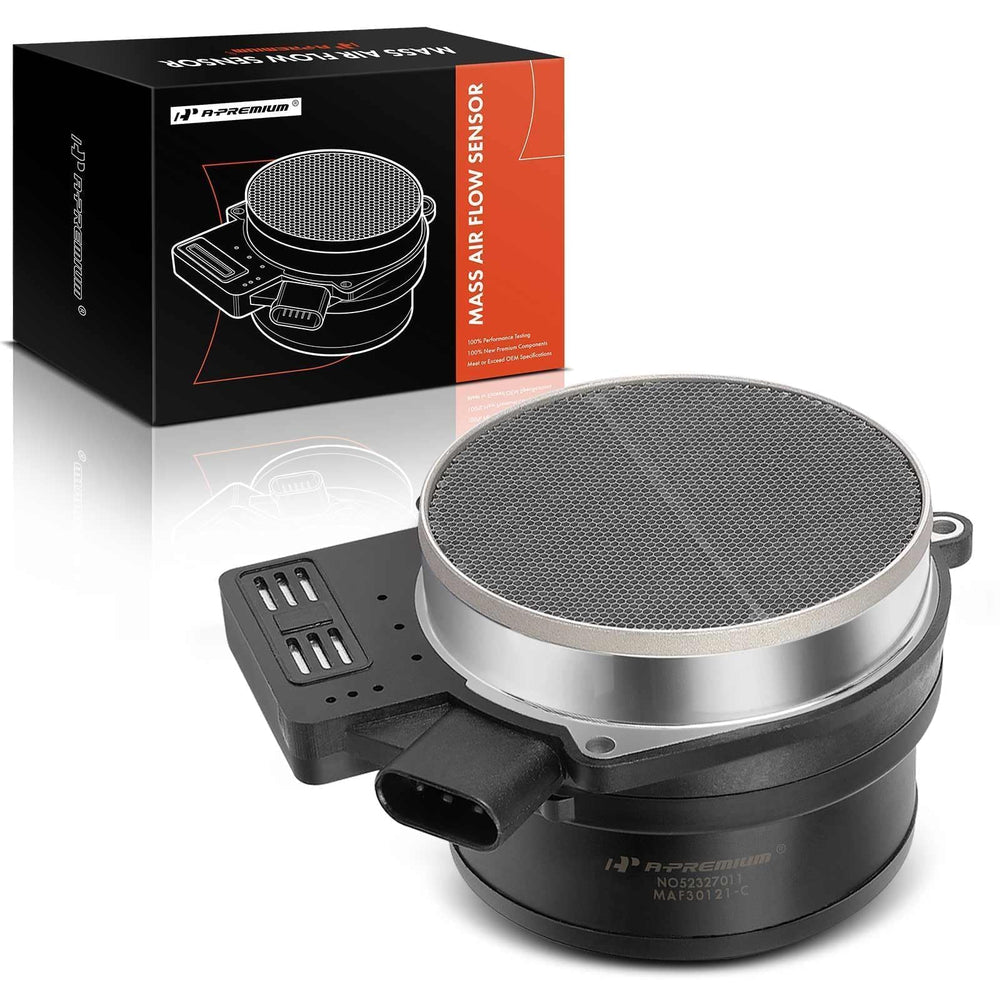 A-Premium front view of MAF sensor showing fitment and reliable replacement benefit