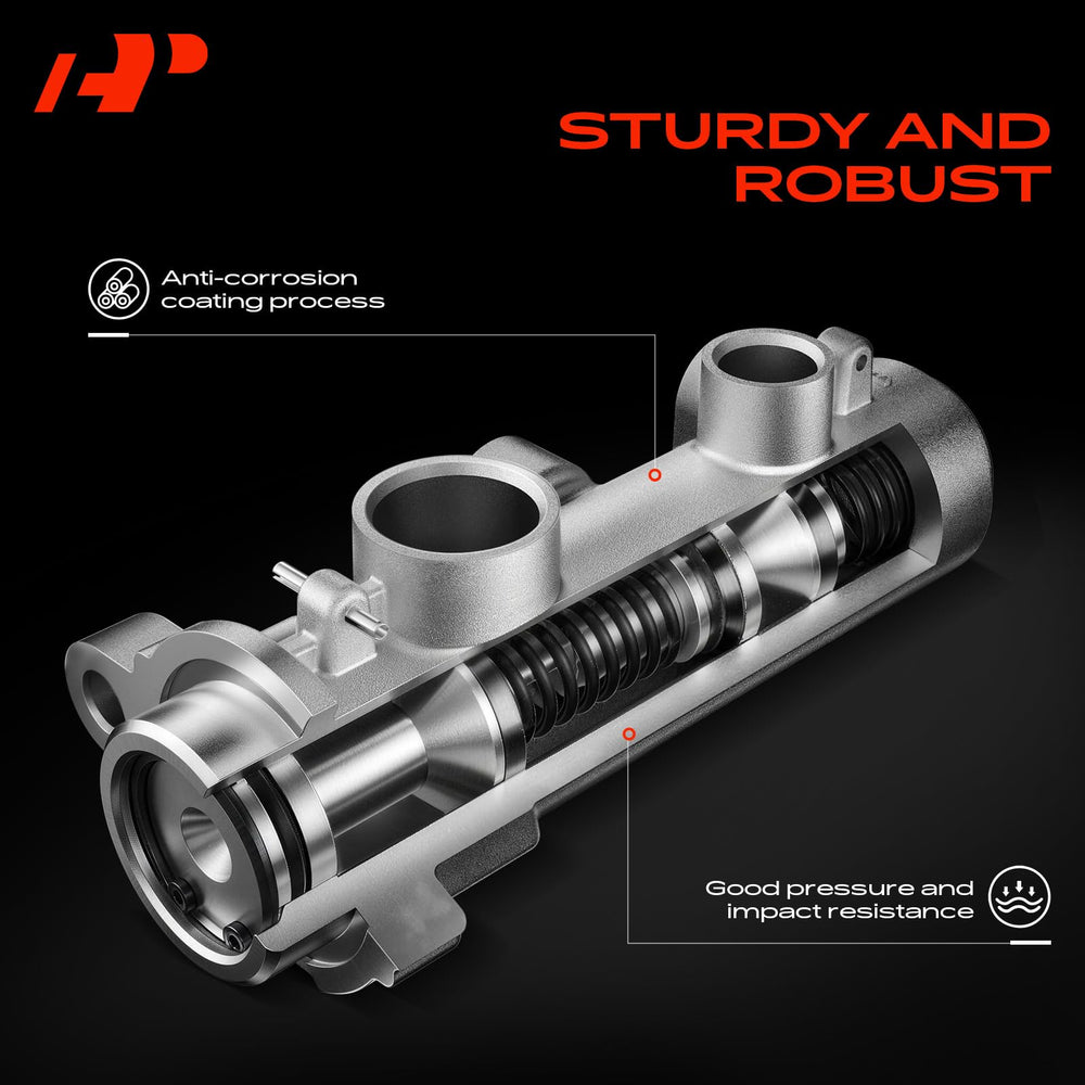 A-Premium master cylinder sensor closeup highlighting included pressure sensor benefit