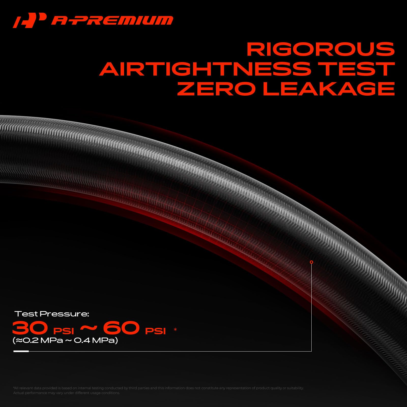 A-Premium EPDM rubber texture close-up for heat and coolant resistance