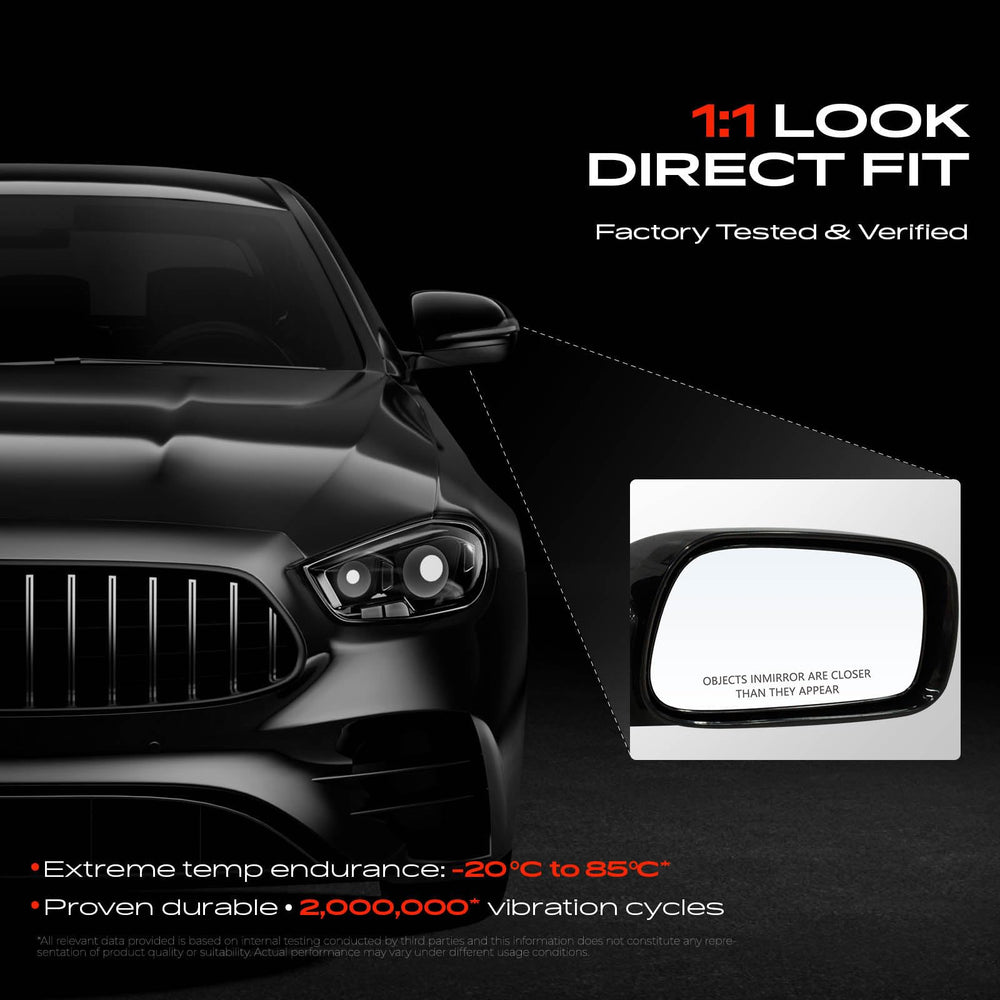 A-Premium mirror mounted on door showing accurate scale benefit