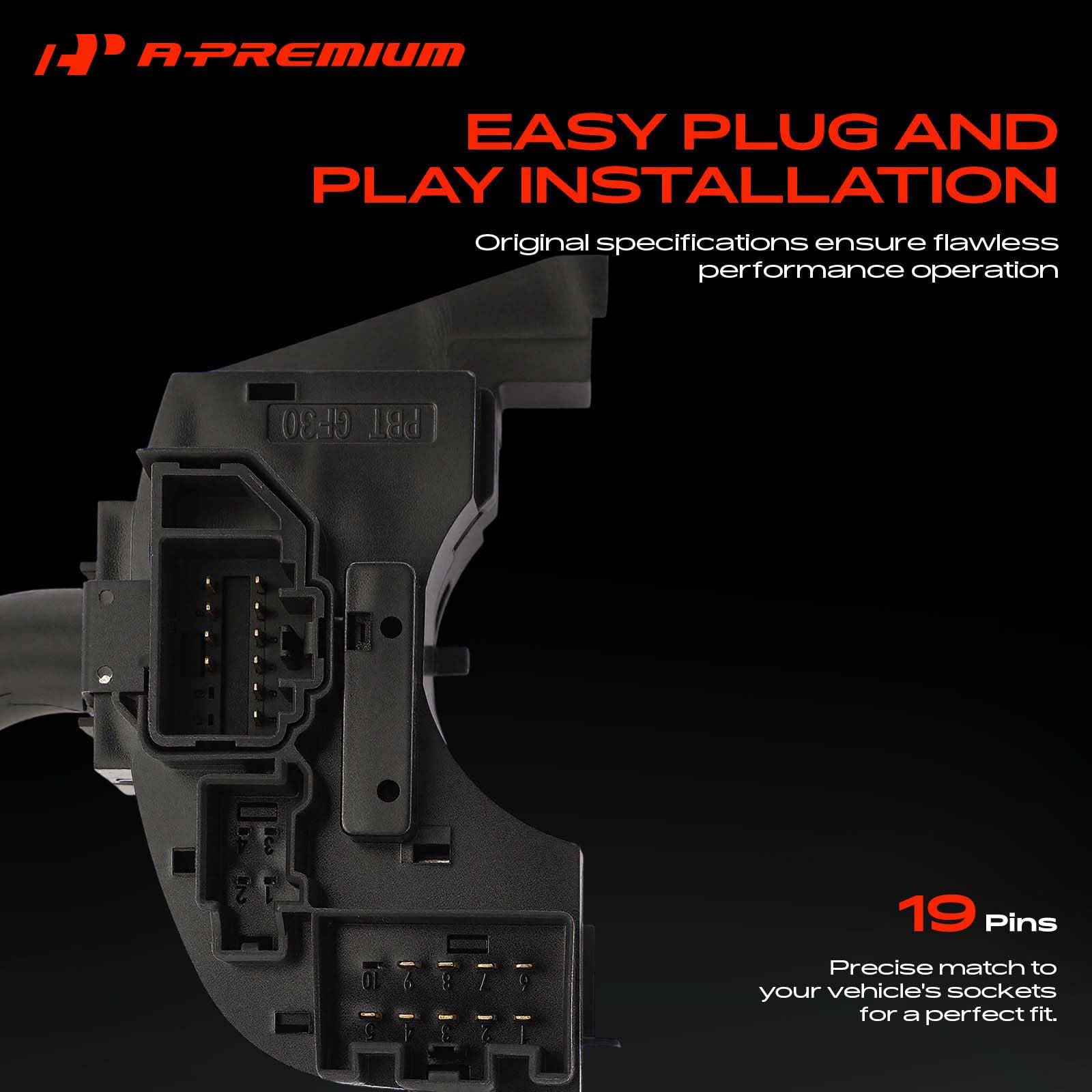 A-Premium mounted near steering column demonstrating bolt-on installation fit