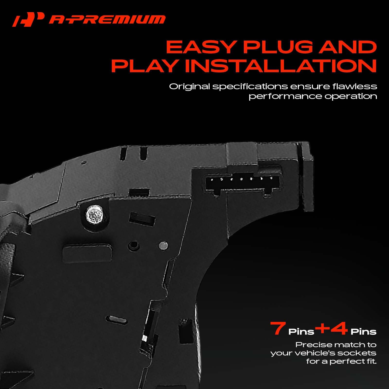 A-Premium mounted on steering column demonstrating bolt-on easy installation