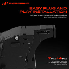 A-Premium mounted on steering column demonstrating bolt-on easy installation