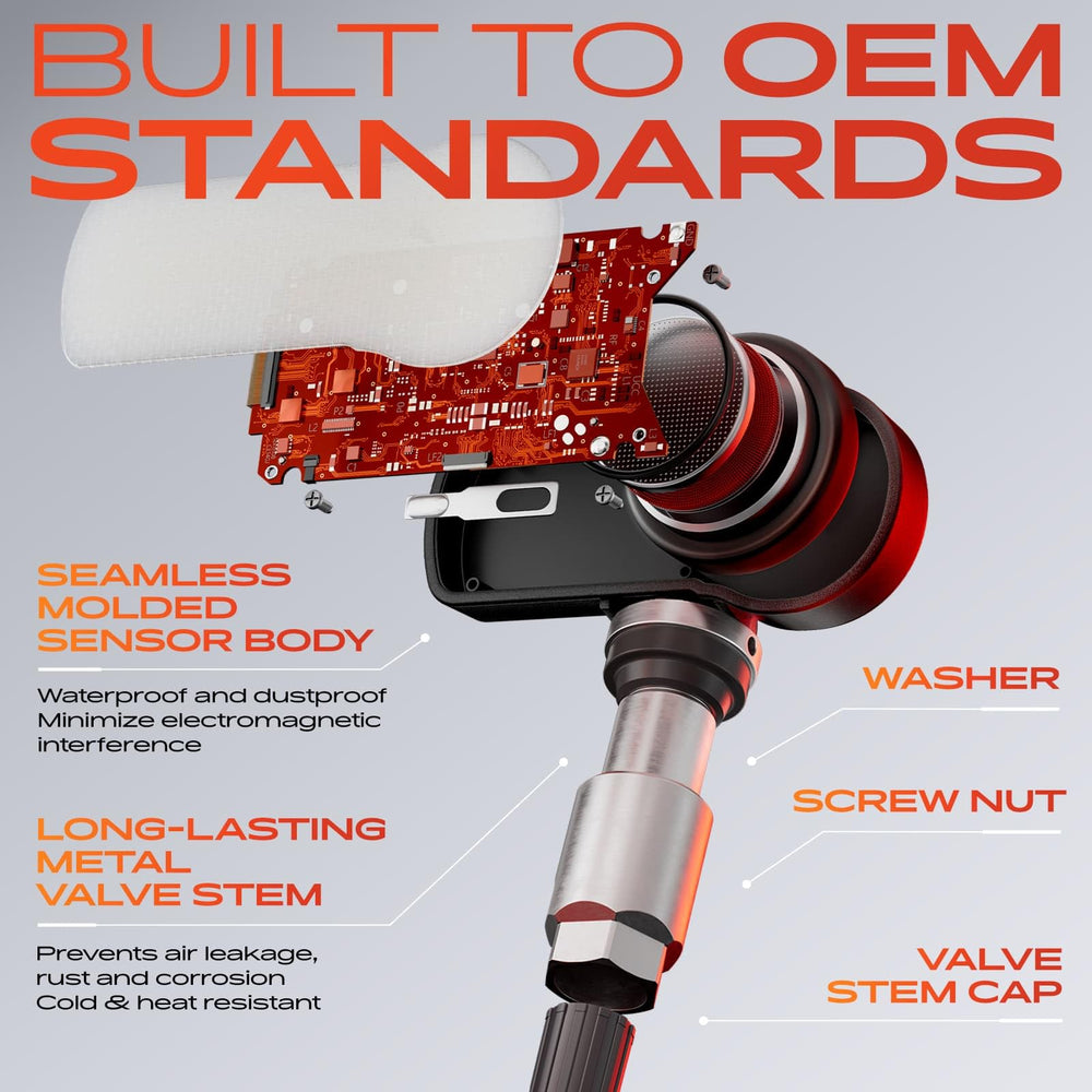 A-Premium sensor mounted on wheel illustrating direct-fit installation advantage