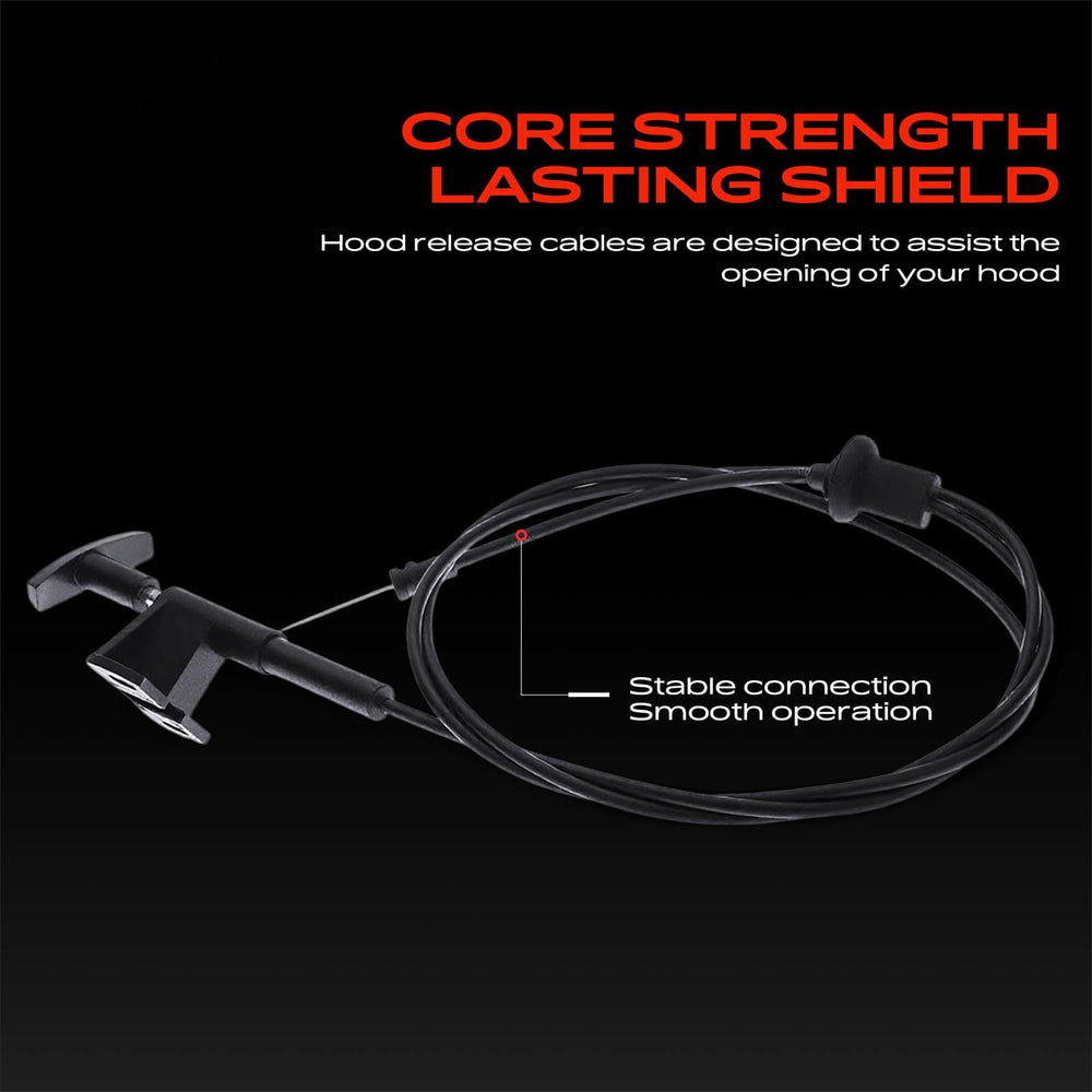 A-Premium cable mounted under hood demonstrating correct factory routing benefit