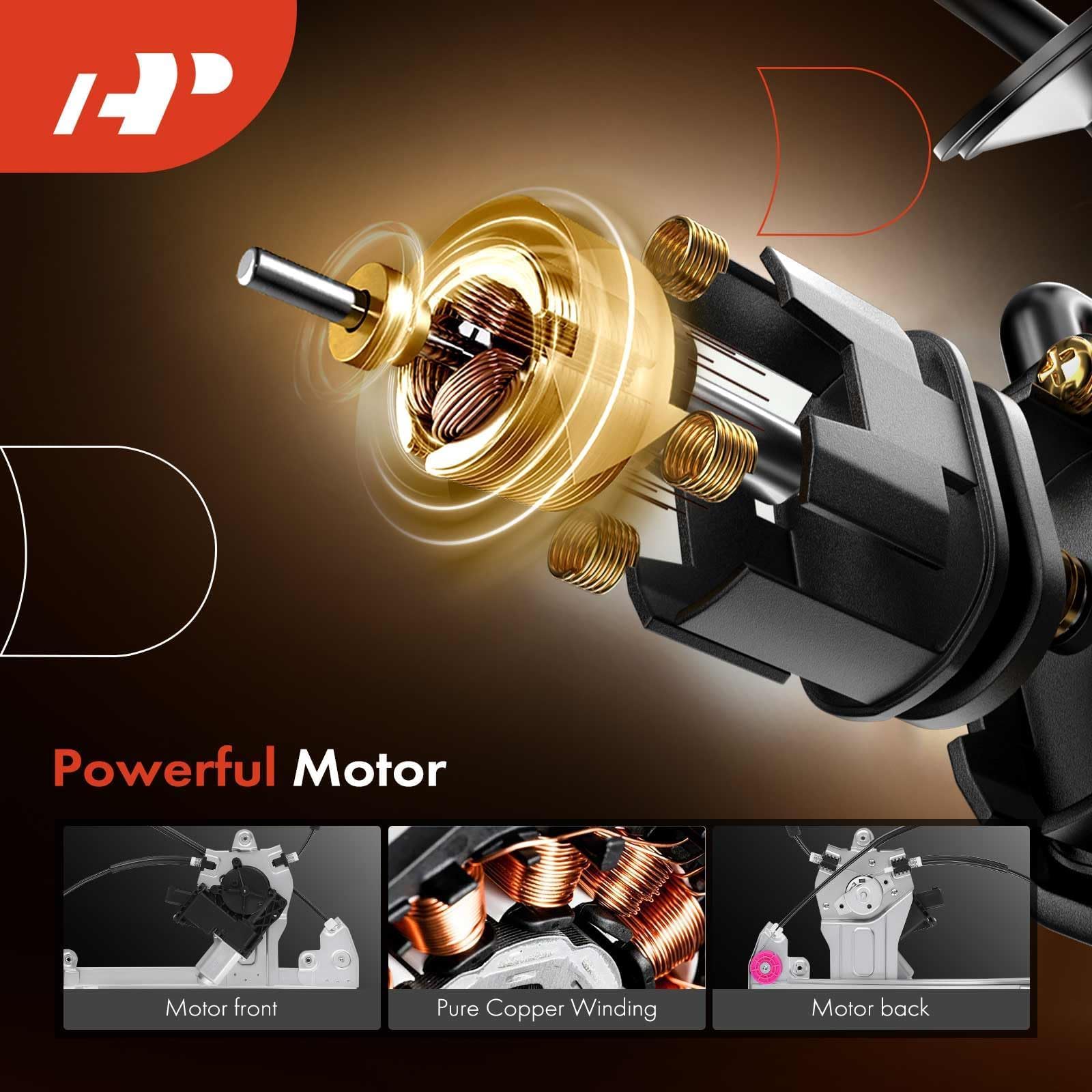A-Premium mounting points overview highlighting direct-fit installation
