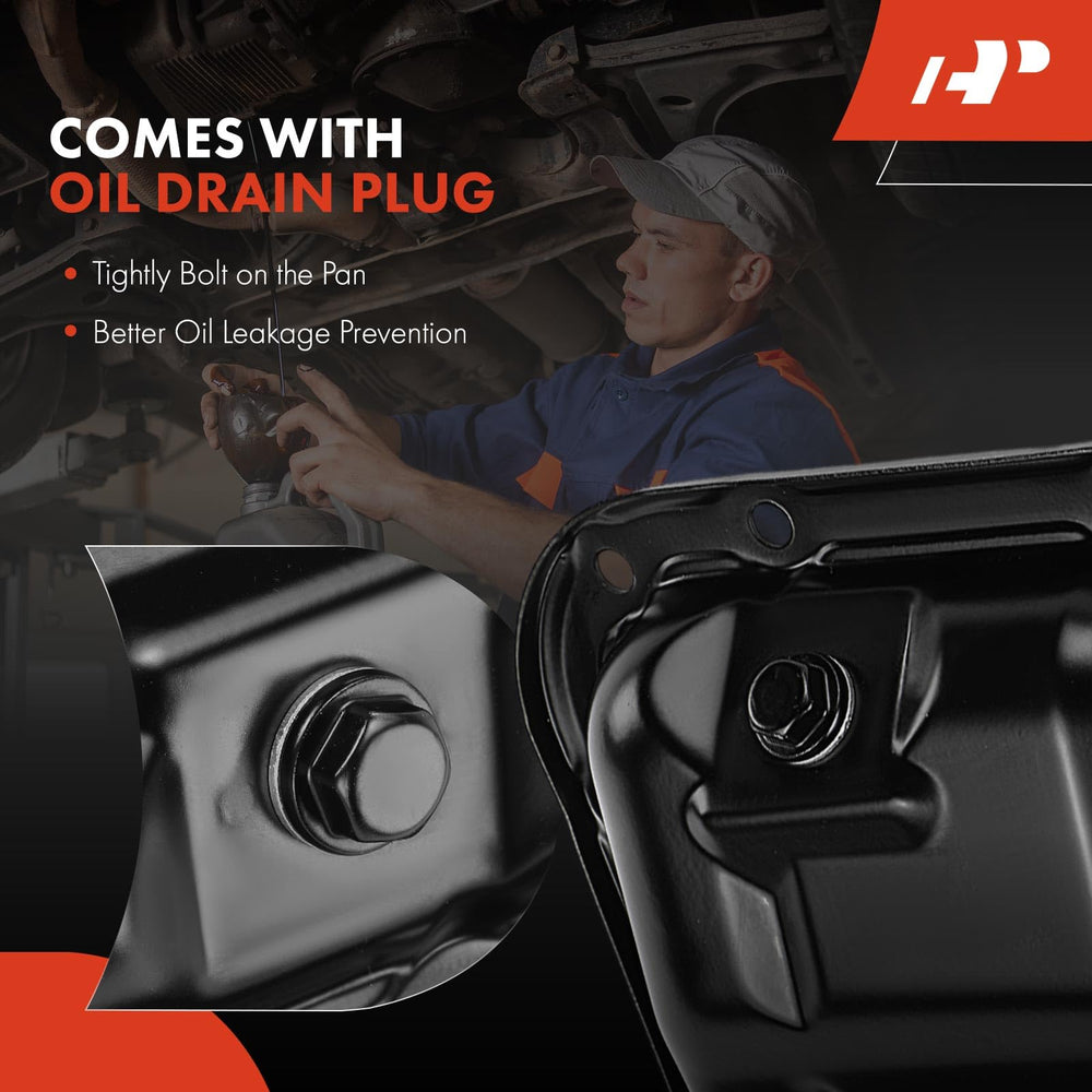 A-Premium oil pan beside ruler showing scale for accurate fitment reference benefit