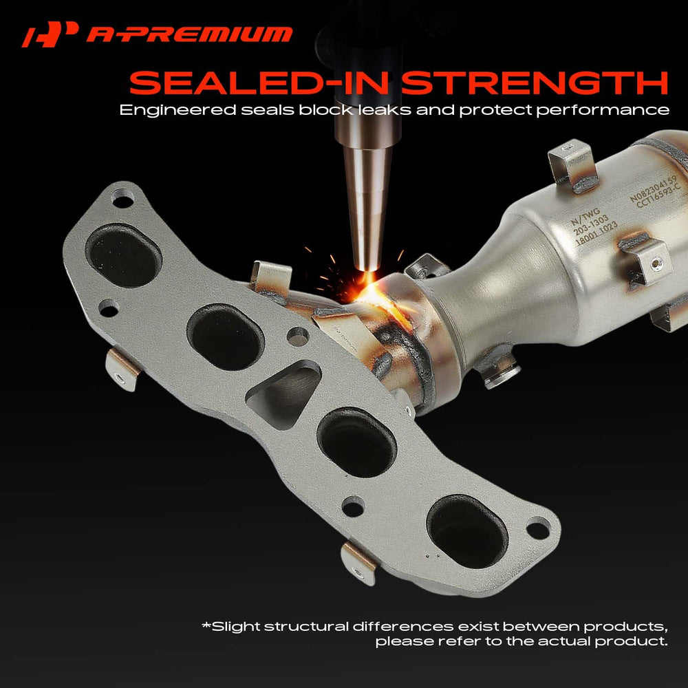 A-Premium length comparison photo showing overall dimensions for correct fitment