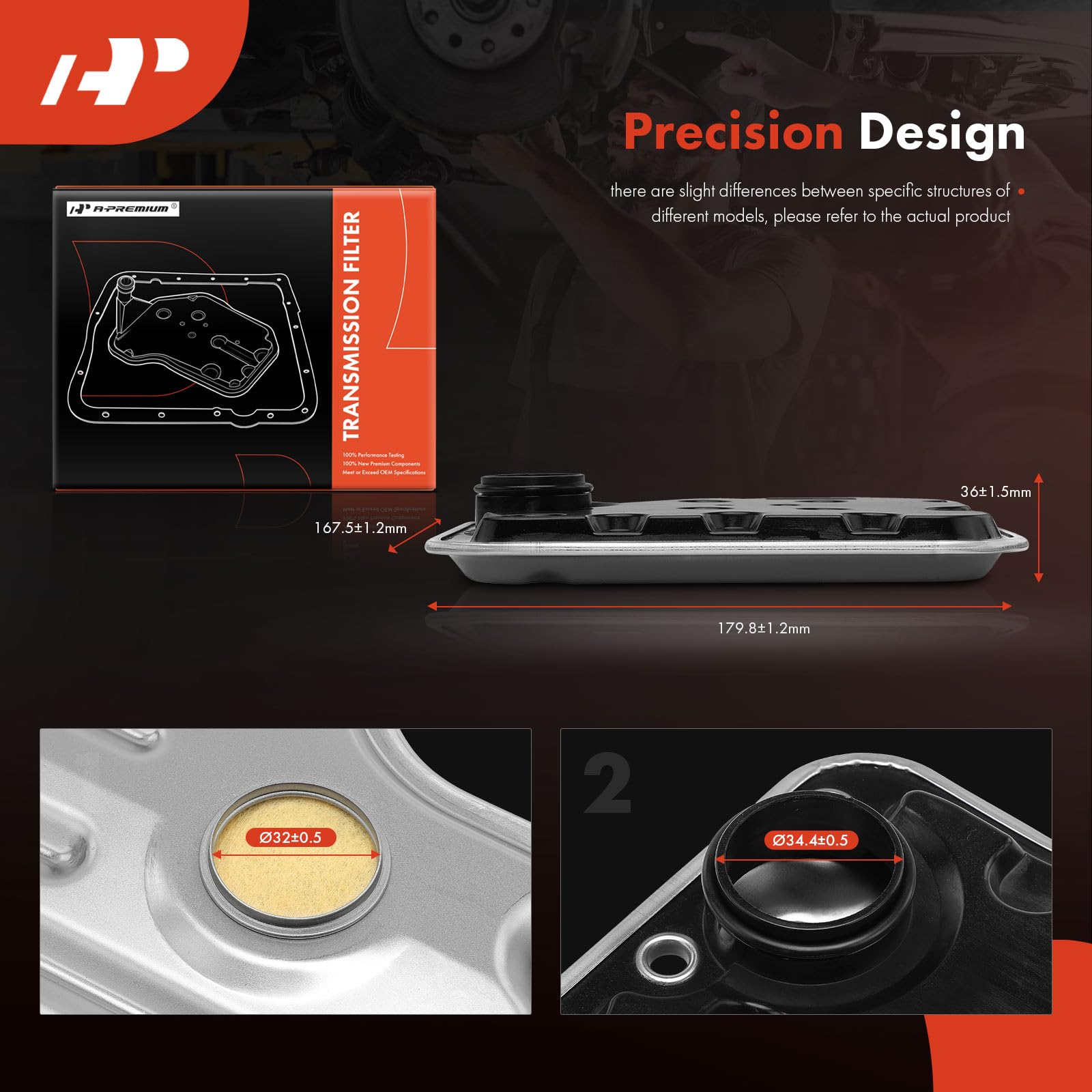 A-Premium box with reference numbers simplifying correct part verification