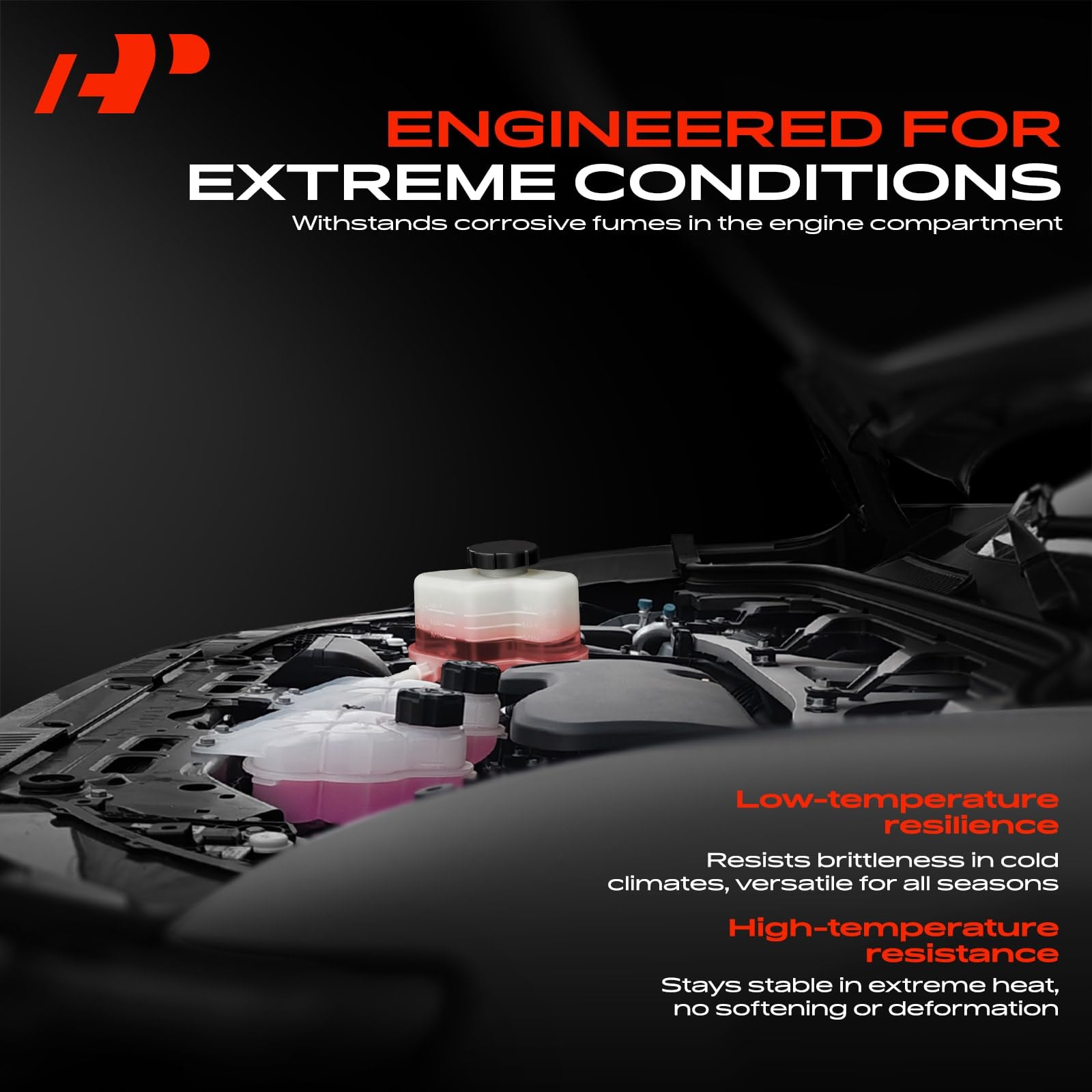A-Premium plastic texture closeup showing heat-resistant material benefit