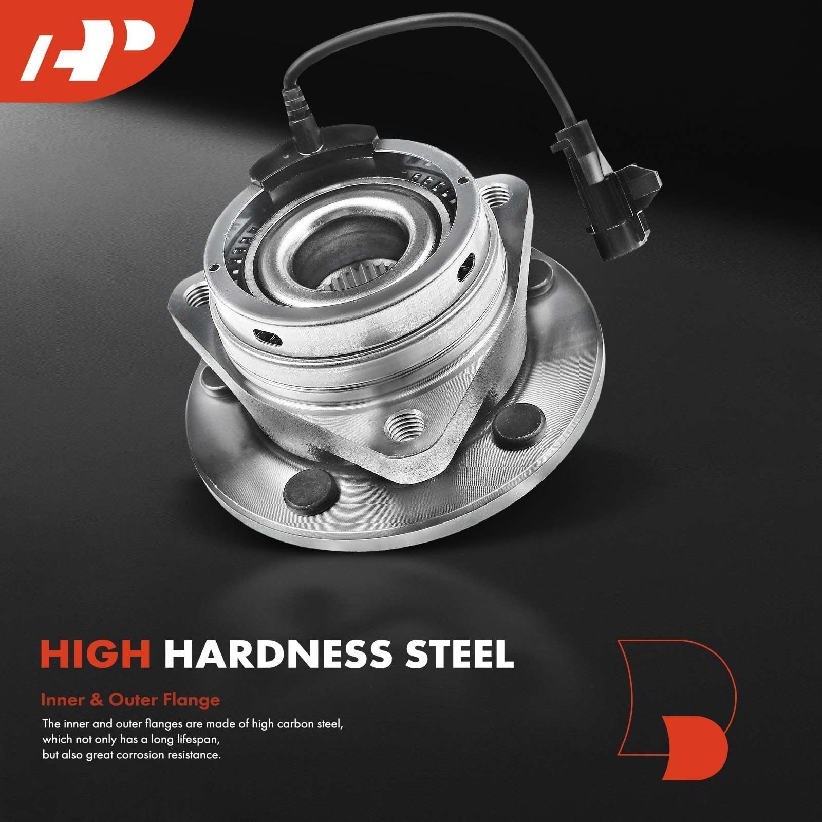 A-Premium pre-greased hub showing grease for smoother initial operation