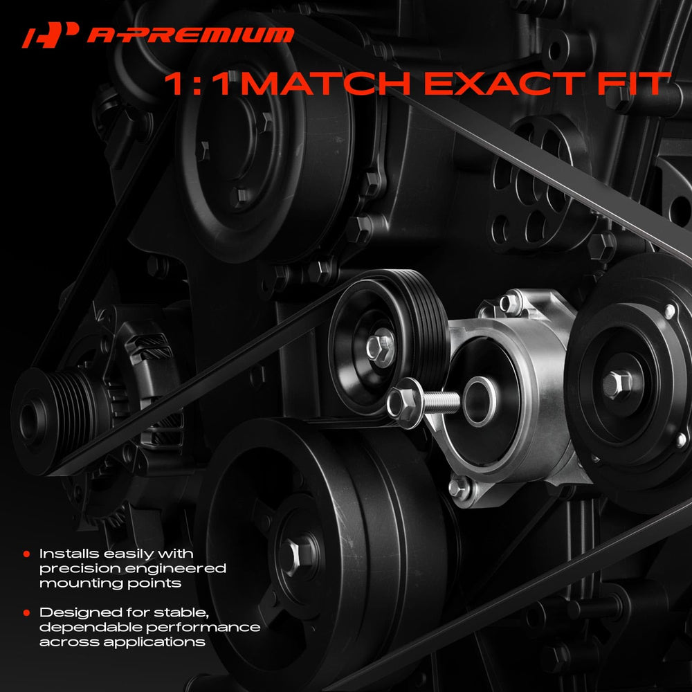 A-Premium pulley groove detail highlighting V-ribbed compatibility and grip