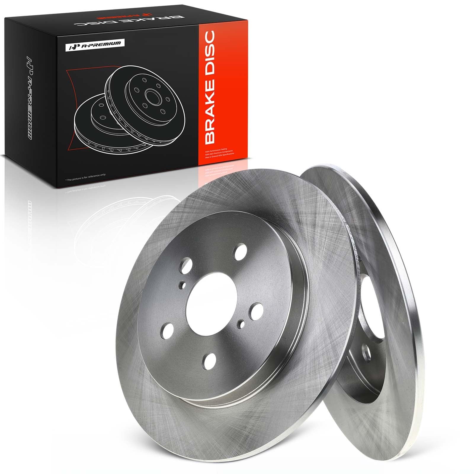 A-Premium rear rotor front view showing clean machining and reliable fit