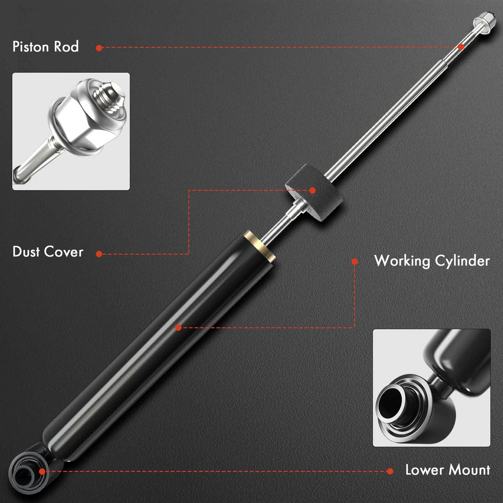 A-Premium shock piston end close-up showing durable construction benefit