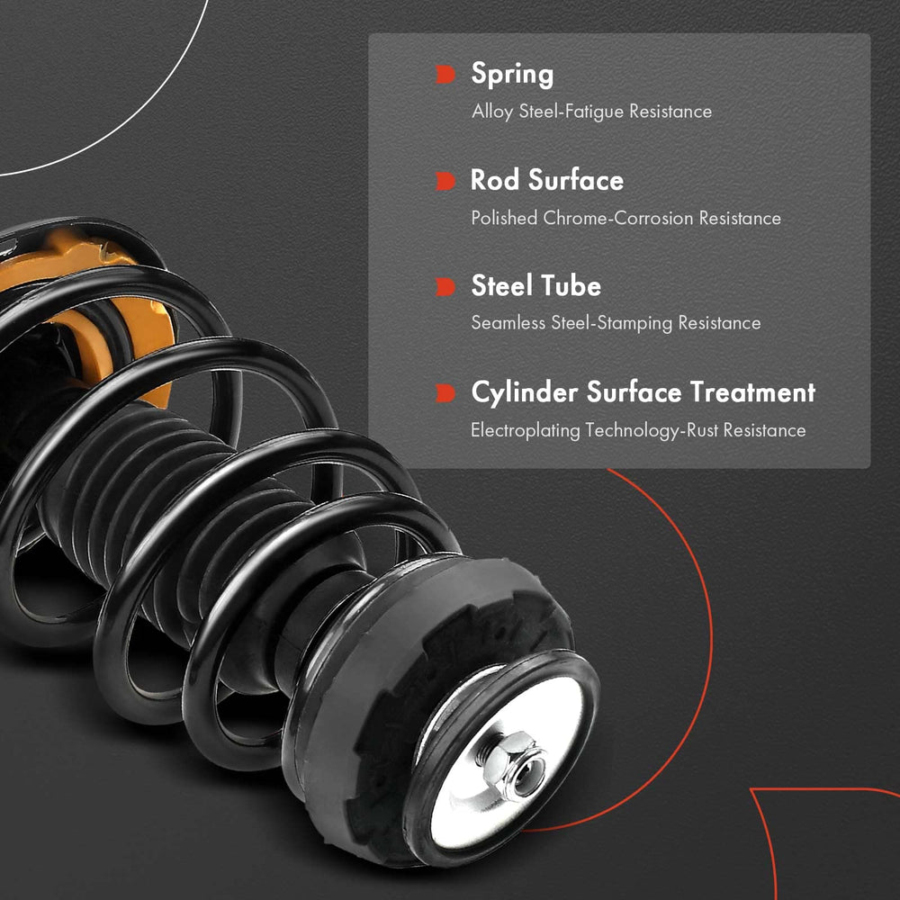 A-Premium rear shock dust cover detail protecting piston from debris