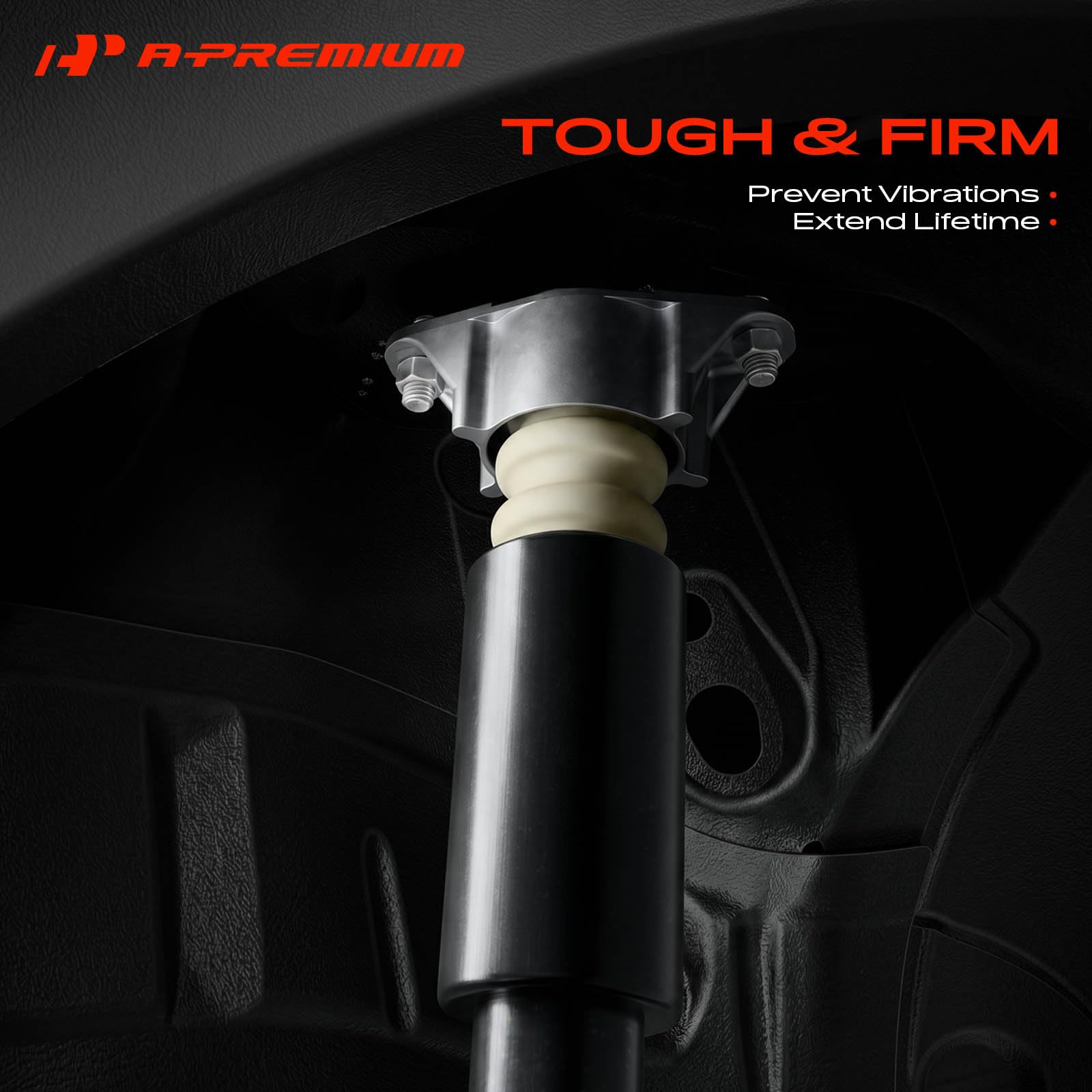 A-Premium installed on strut assembly demonstrating direct-fit convenience