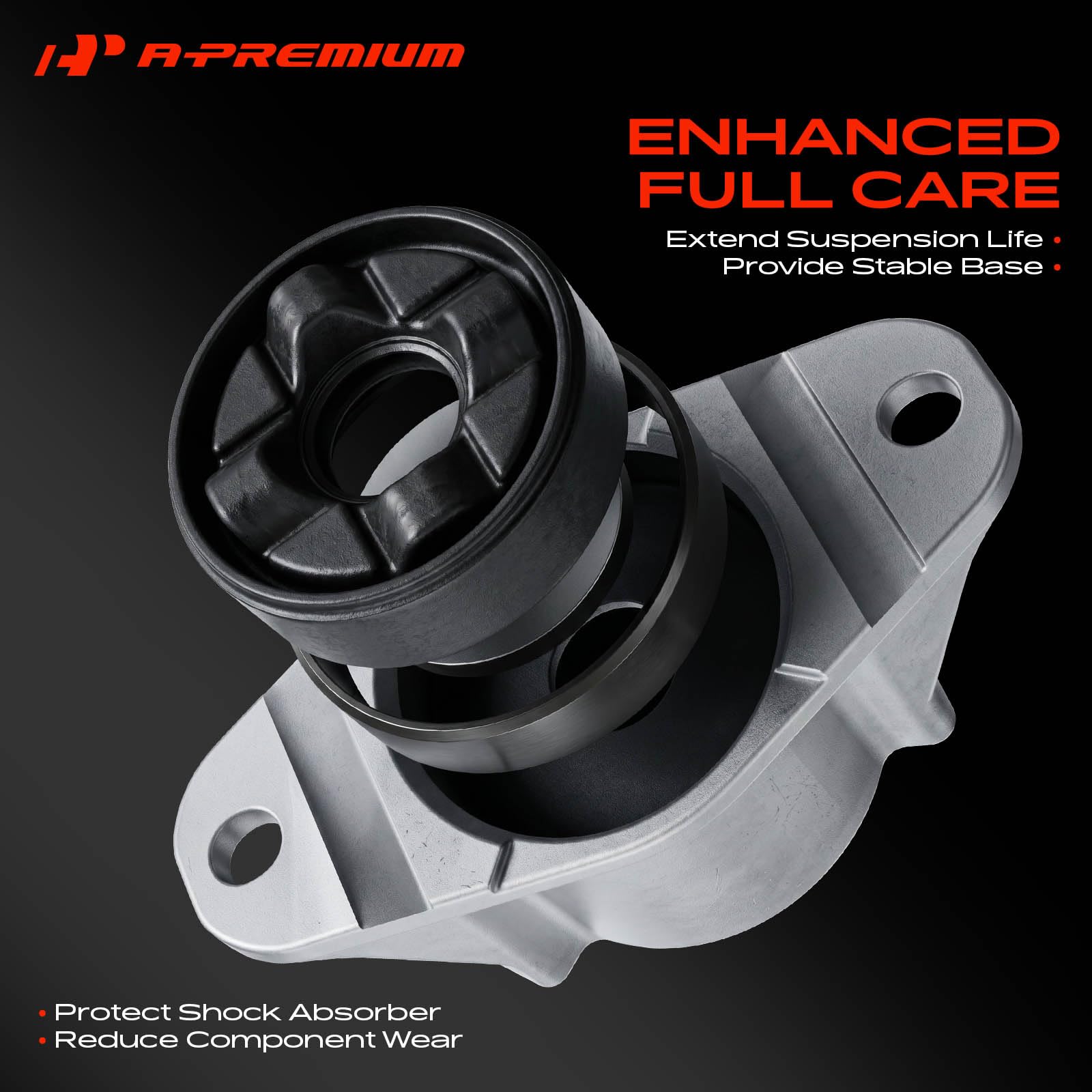 A-Premium mount beside ruler showing compact size for easy replacement