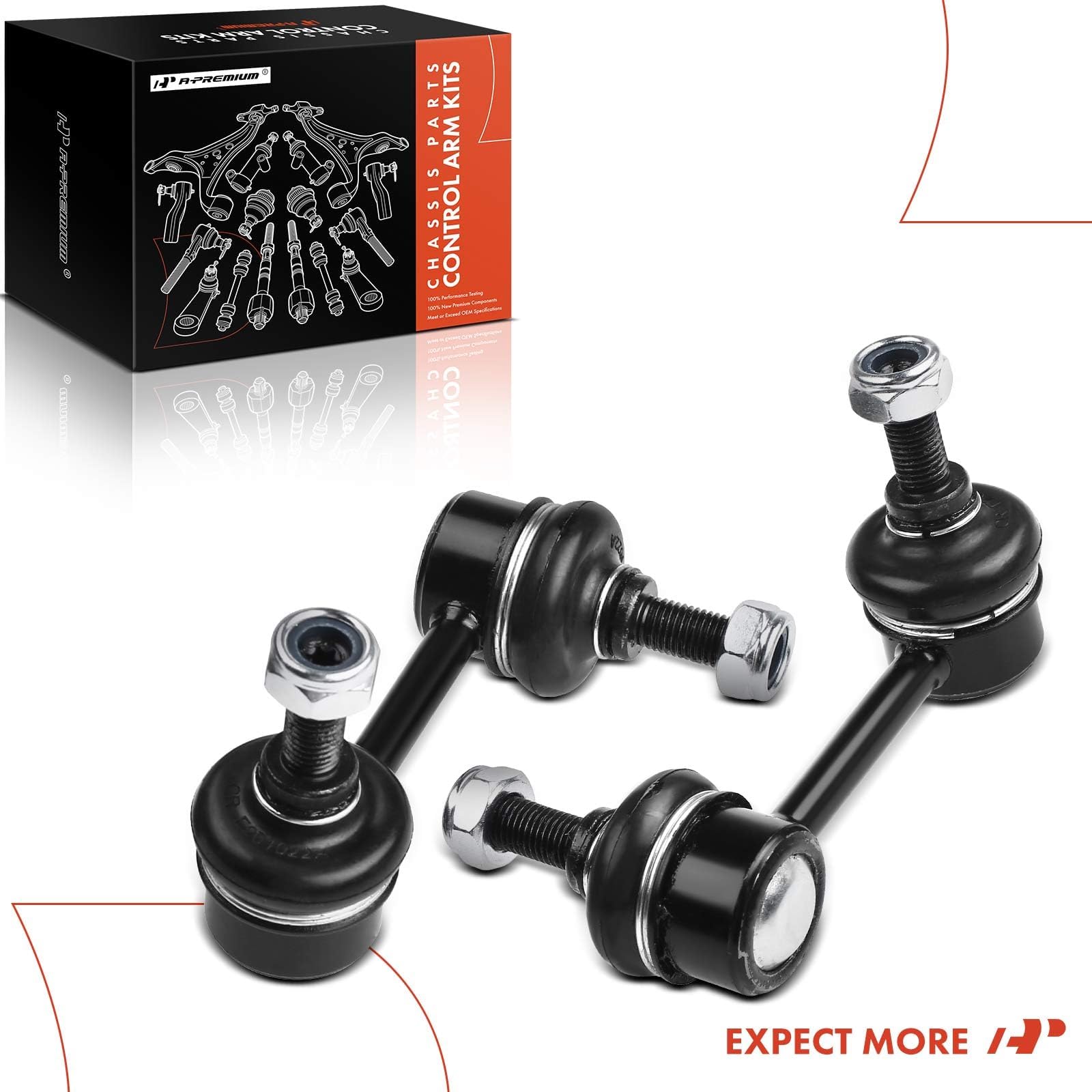 A-Premium sway bar link in garage setting showing practical repair use