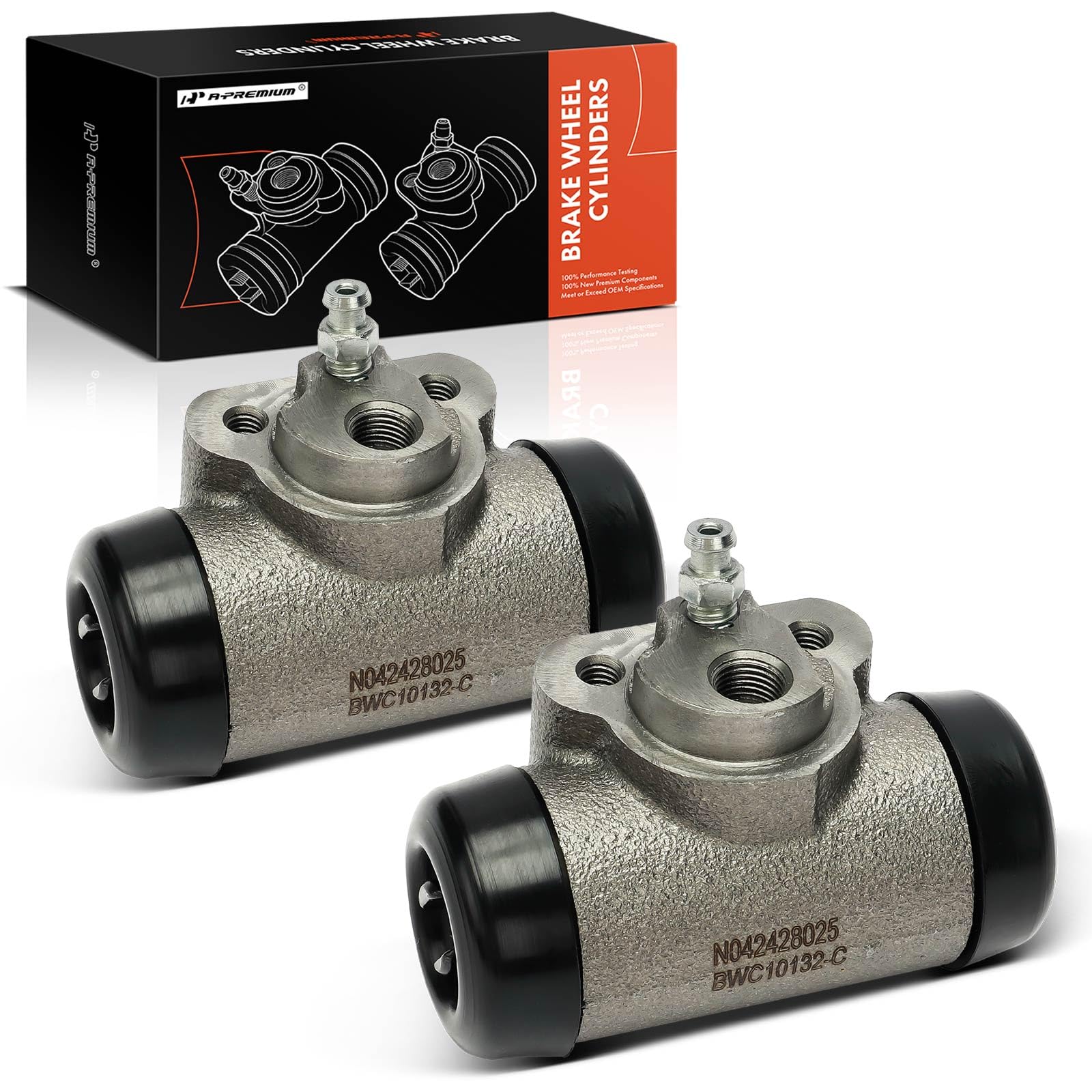A-Premium front view of rear wheel cylinder showing fit and finish for confident replacement