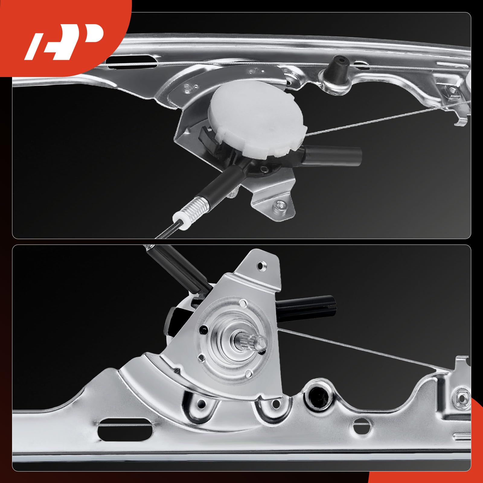 A-Premium regulator installed in vehicle door demonstrating correct fitment