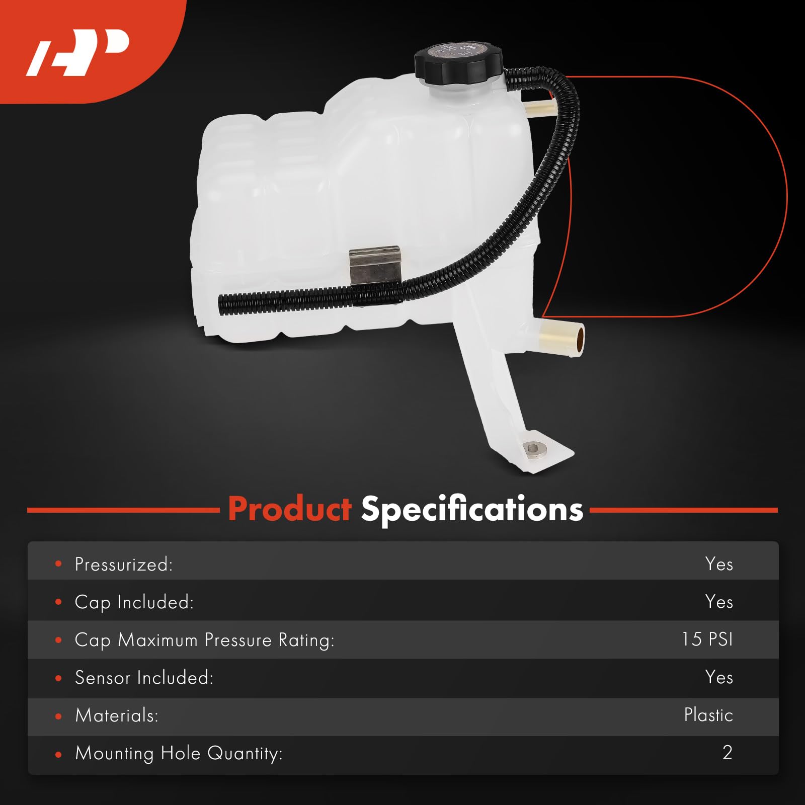 A-Premium cap and sensor close-up showing 15 PSI cap for reliable sealing