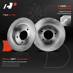 A-Premium rotor mounted on hub to show scale and correct five-bolt alignment benefit