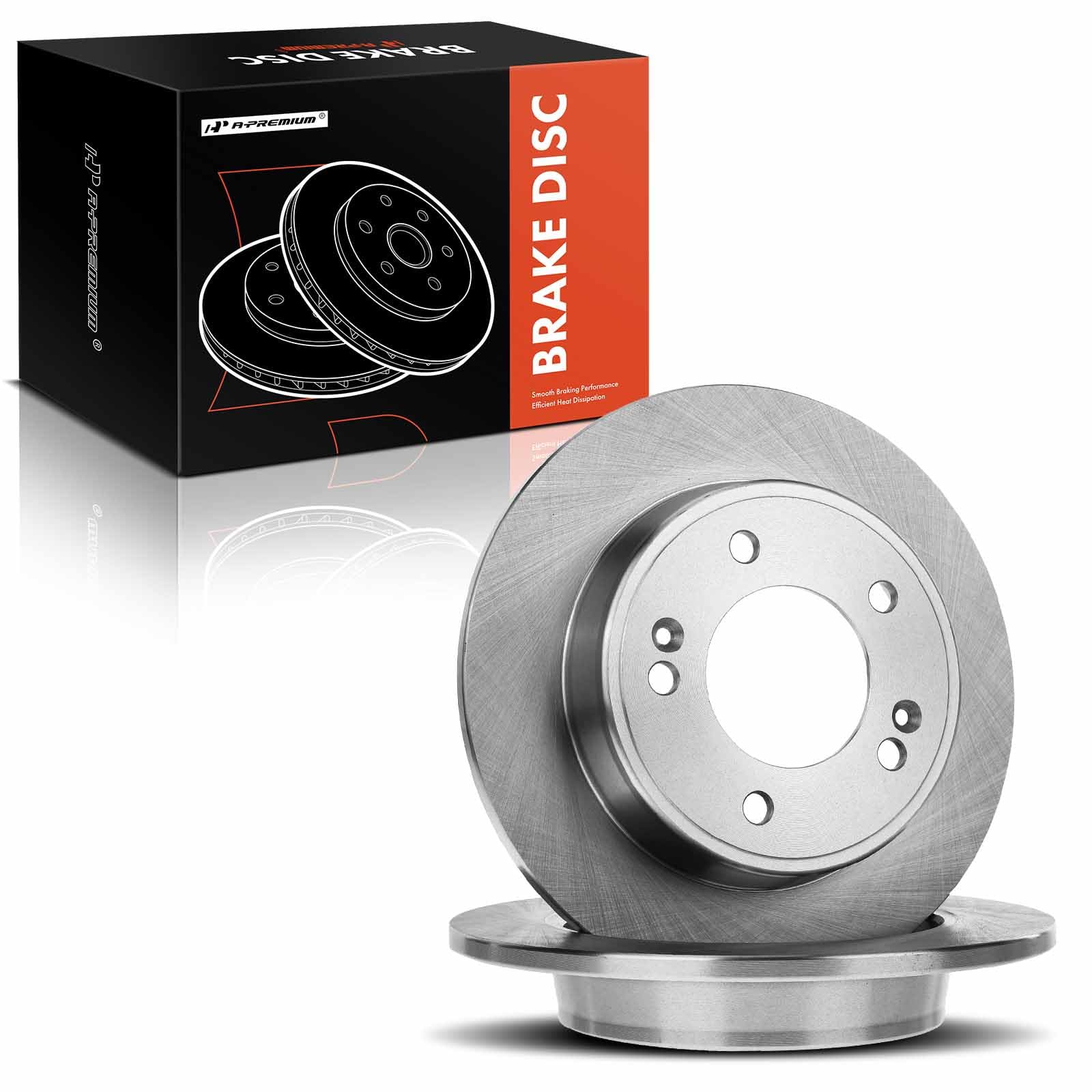 A-Premium rotor beside ruler for size comparison showing 10.31 inch diameter verification