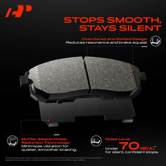 A-Premium rotor vented edge detail for improved heat dissipation under braking