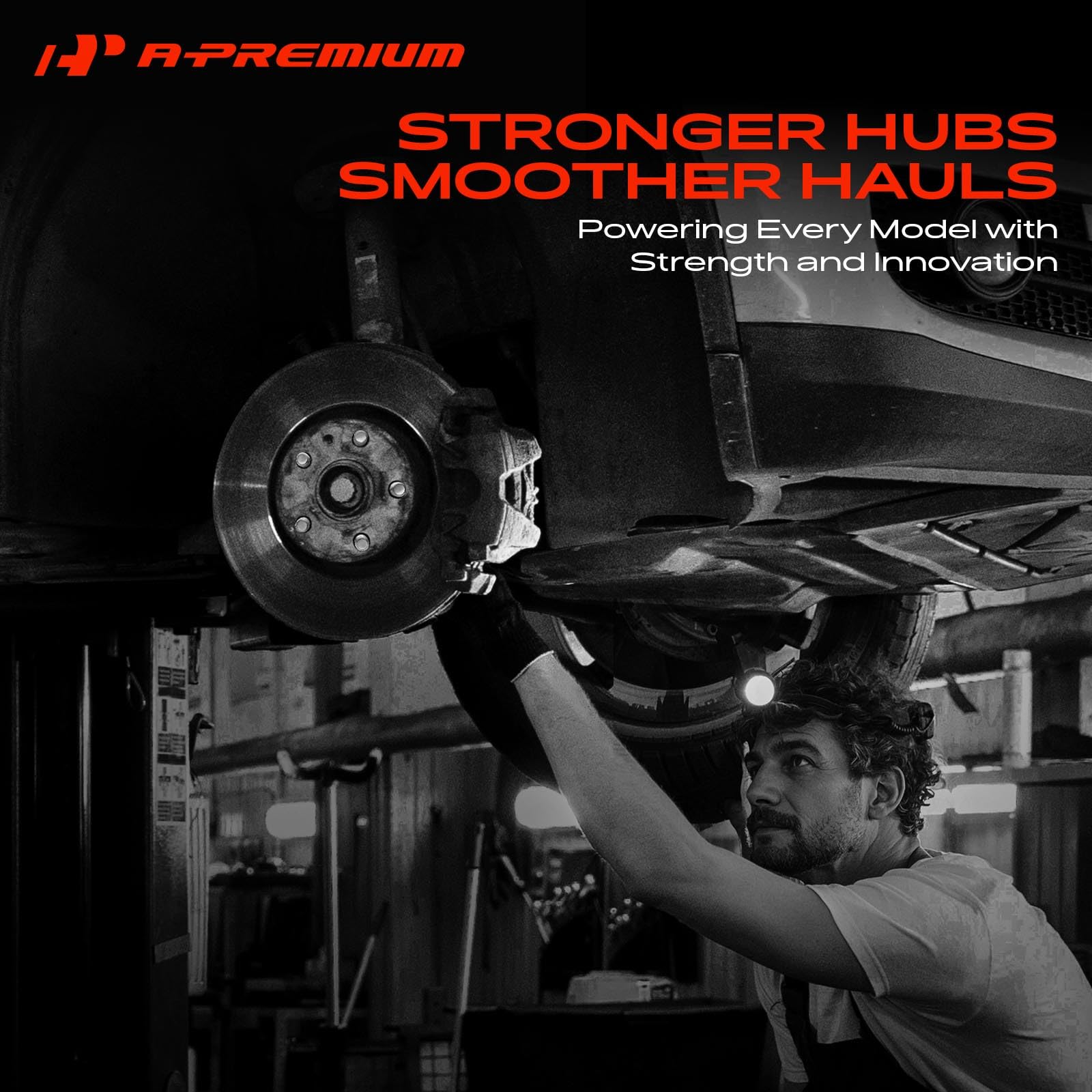 A-Premium hub next to ruler showing accurate dimensions for correct fitment