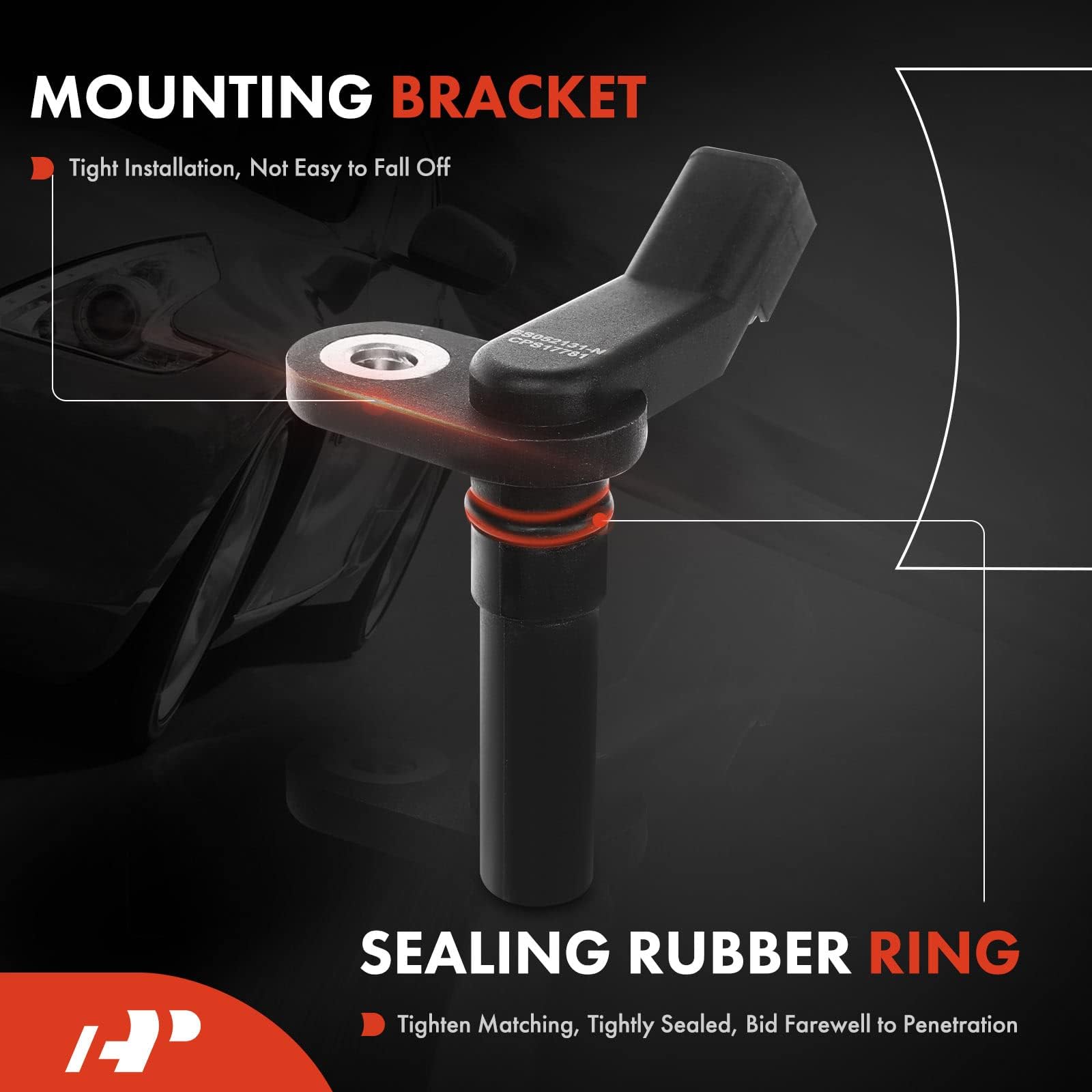 A-Premium sensor mounting flange detail showing robust metal fit for correct alignment