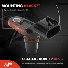 A-Premium side profile of camshaft position sensor highlighting durable housing for longevity
