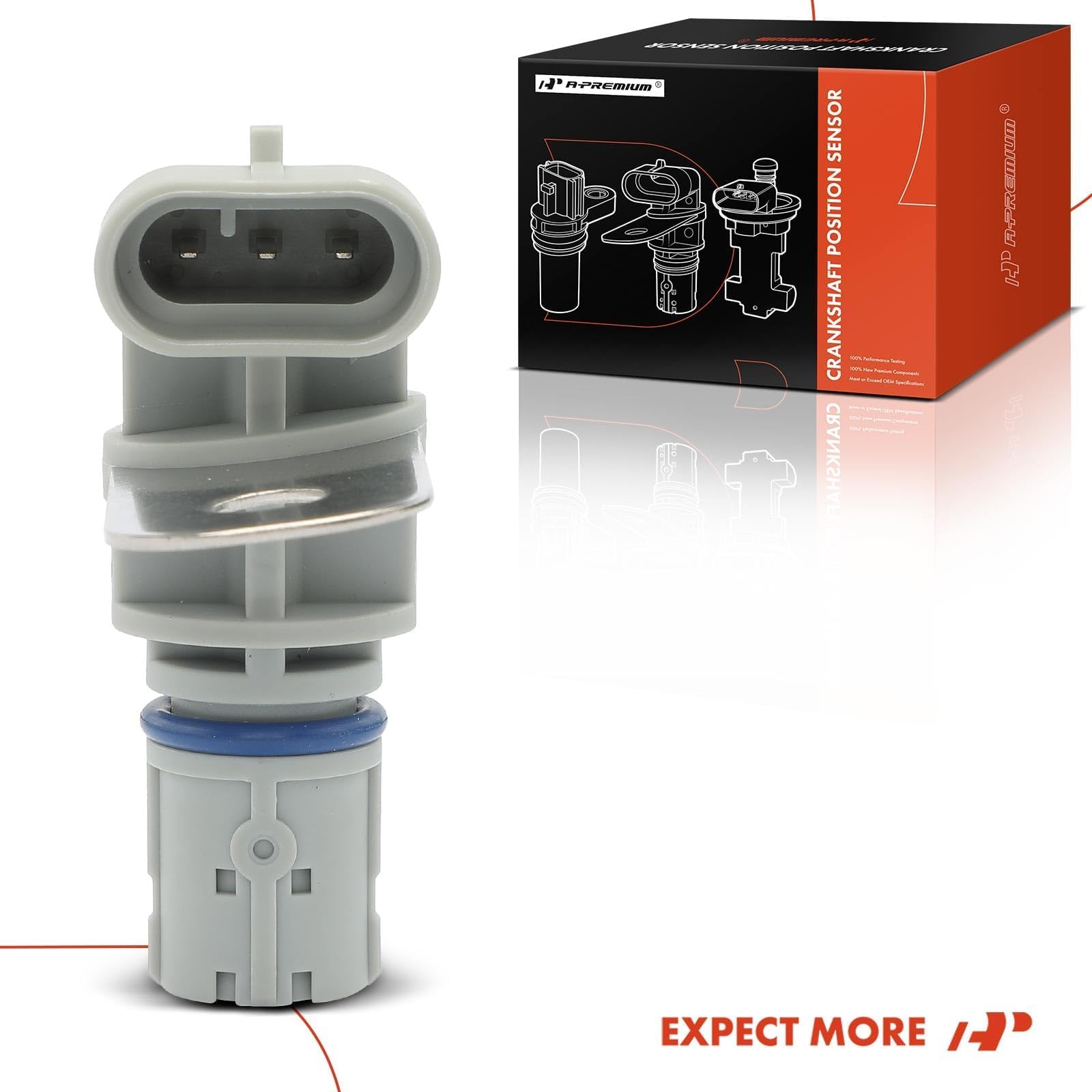 A-Premium sensor size comparison against ruler showing compact dimensions for fitment