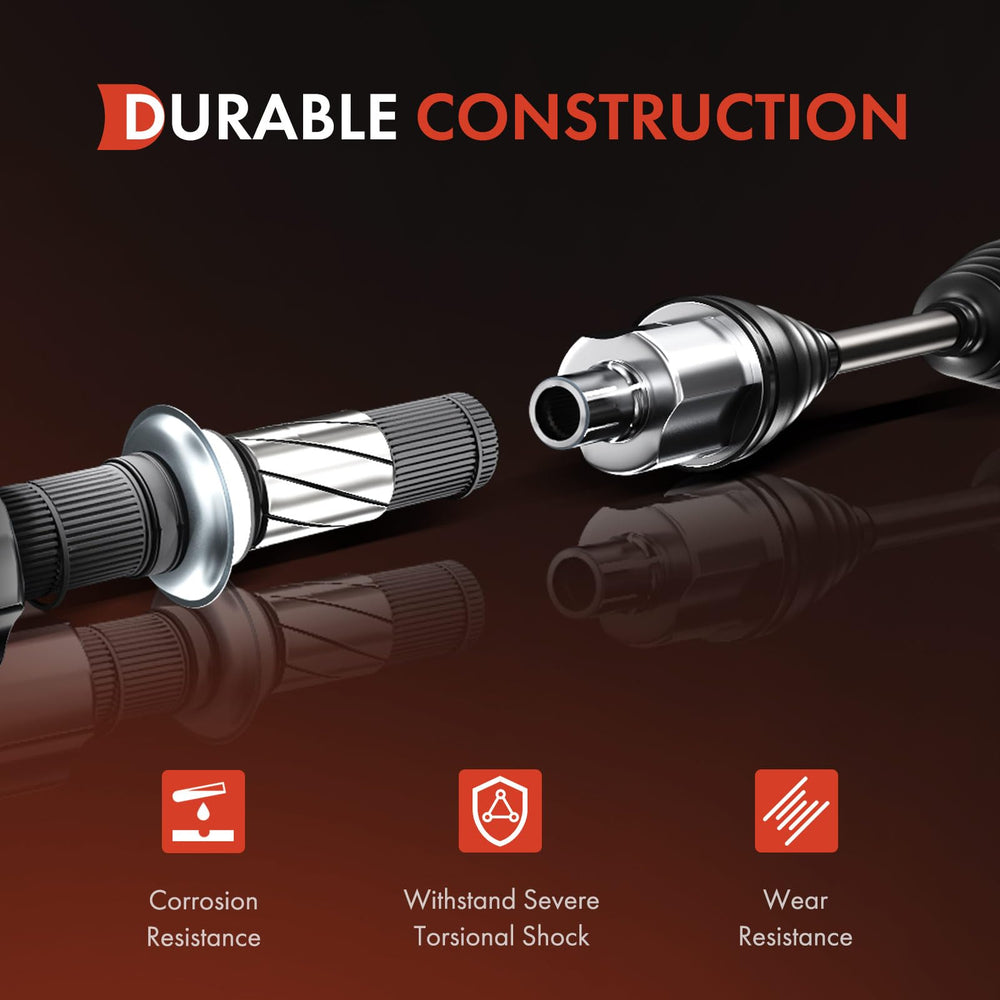 A-Premium shaft side profile illustrating heat-treated solid steel construction benefit