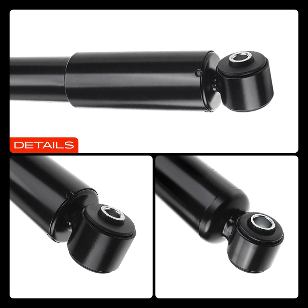 A-Premium shock installed under trunk in a garage setting showing real-world application