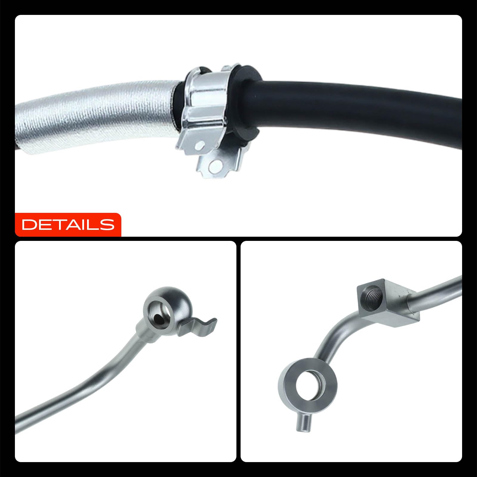 A-Premium hose side profile showing bend radius for proper routing and flexibility