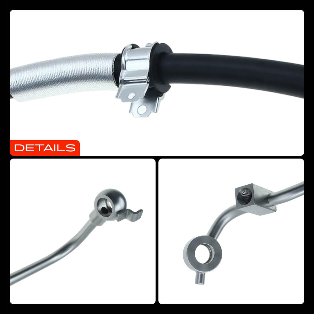 A-Premium hose side profile showing bend radius for proper routing and flexibility