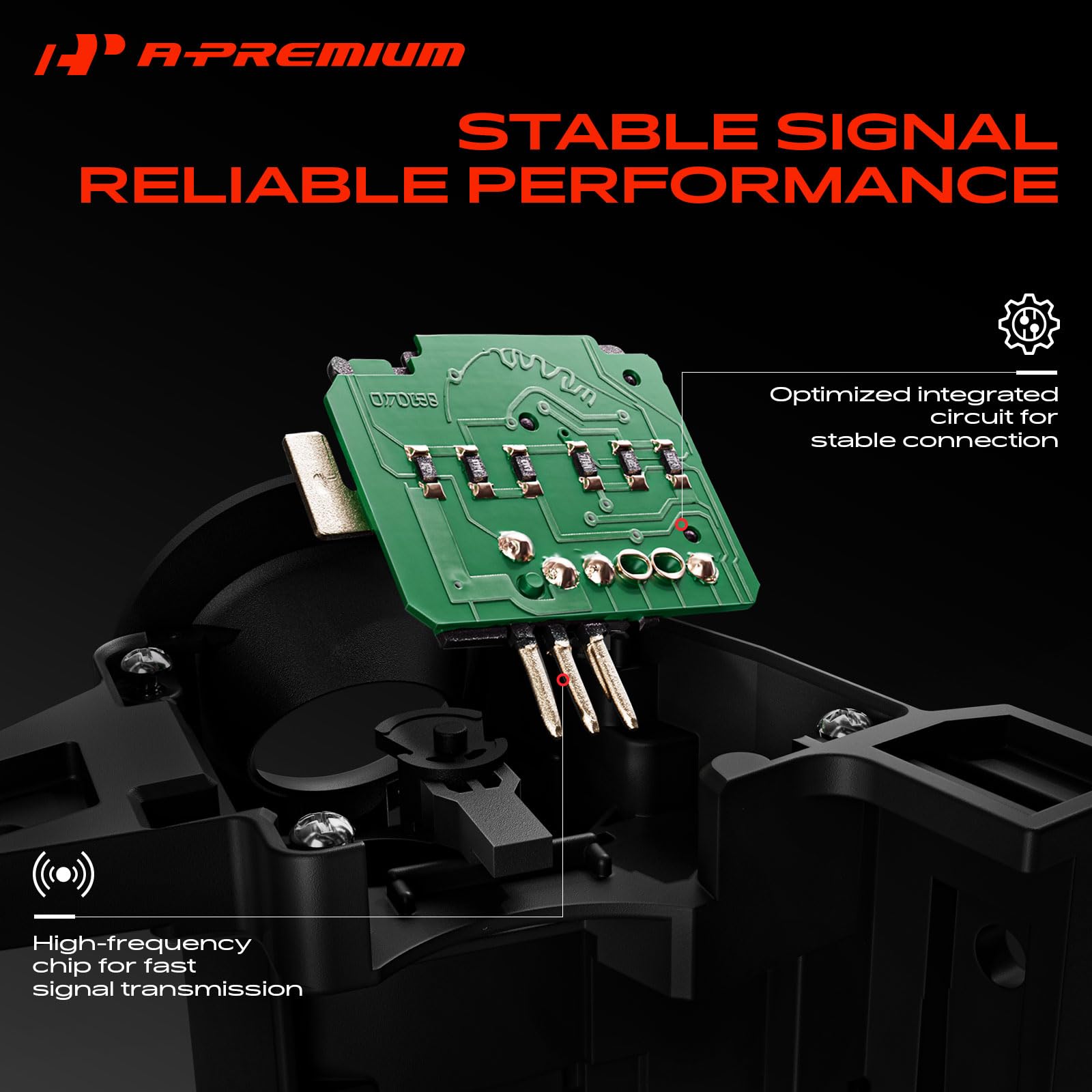 A-Premium side profile lever angle illustrating original-style control position