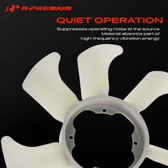 A-Premium side profile displaying all seven blades for balanced cooling