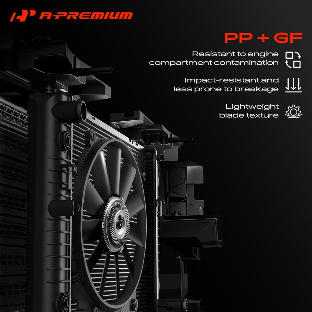 A-Premium fan beside a ruler showing dimensions for accurate comparison