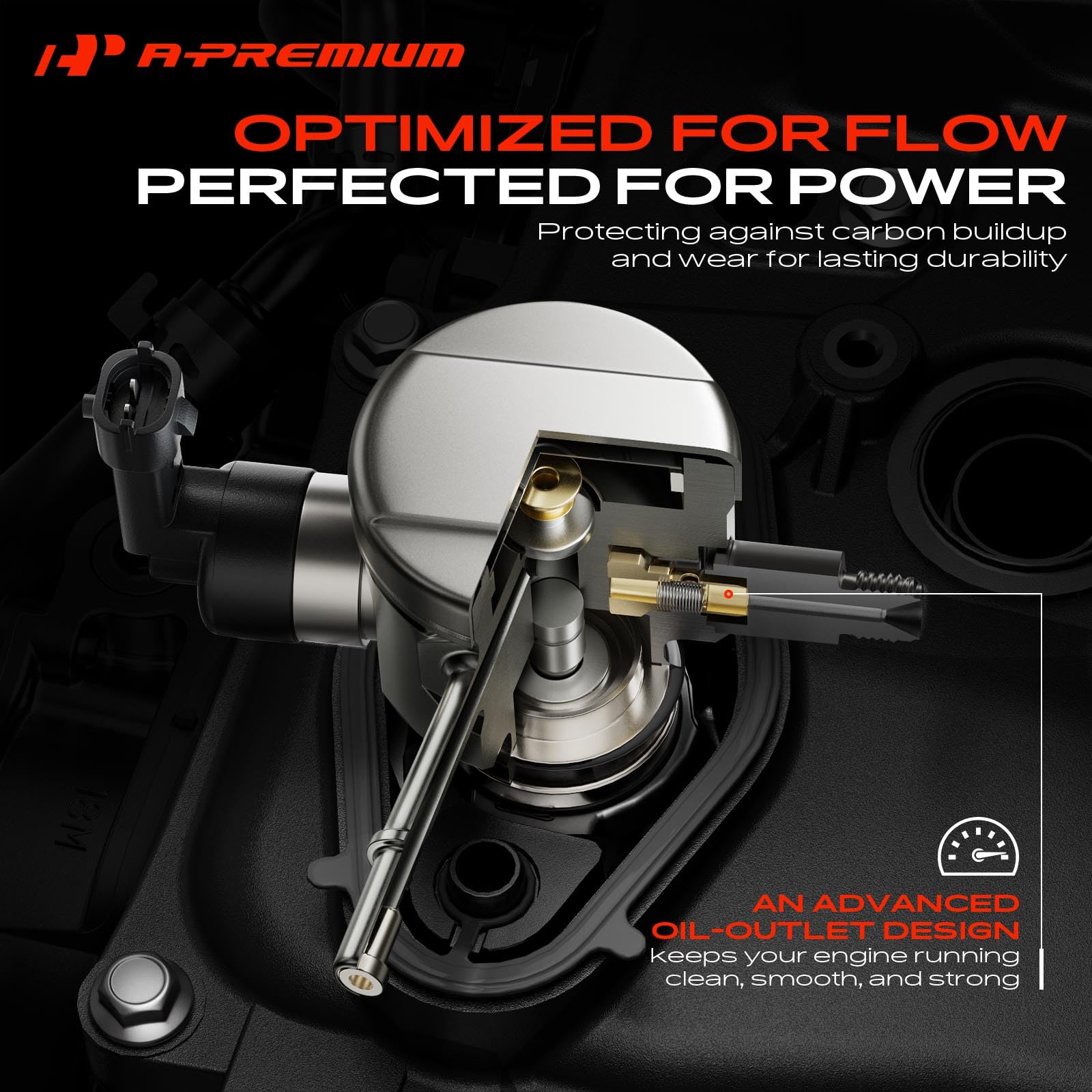A-Premium pump beside ruler showing scale and exact-fit benefit